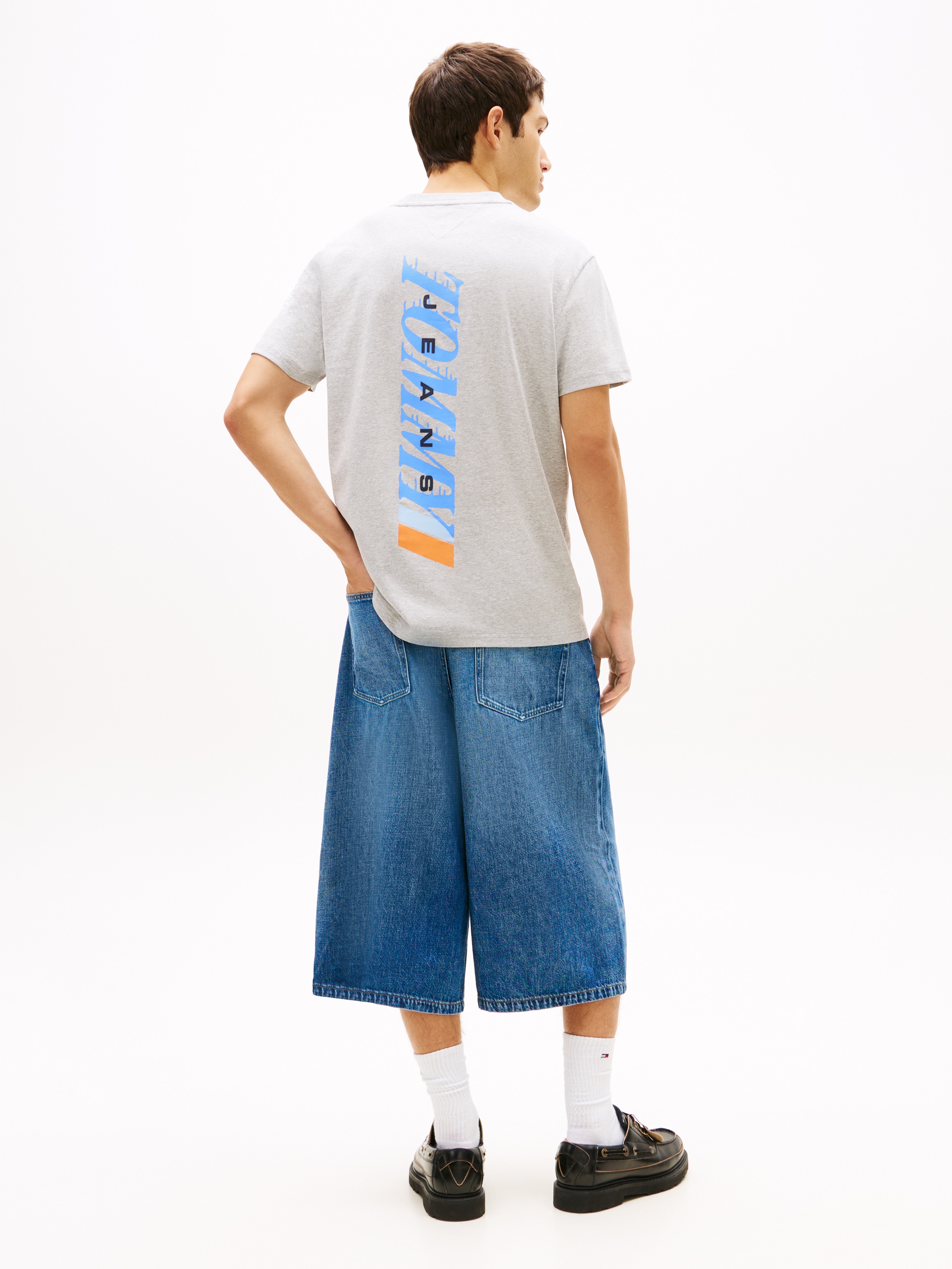 Tommy Jeans T-Shirt »REGULAR VINTAGE LA BACK« in regulärer Passform mit Markenprint