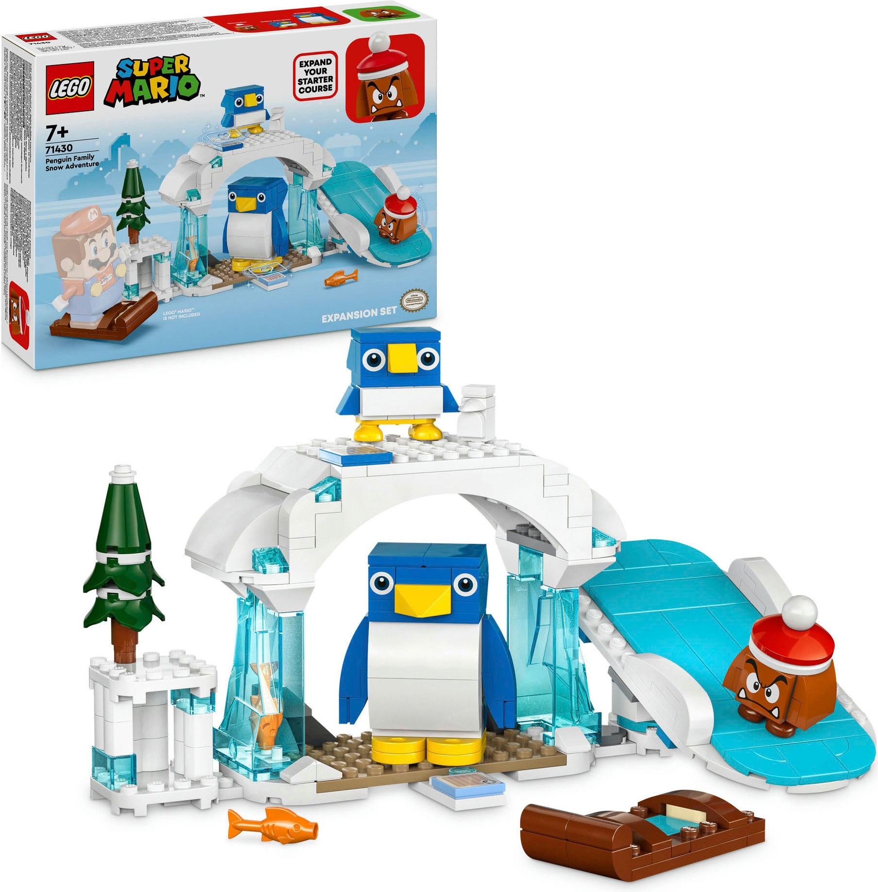 Konstruktionsspielsteine »Schneeabenteuer mit Familie Pinguin (71430), LEGO Super...