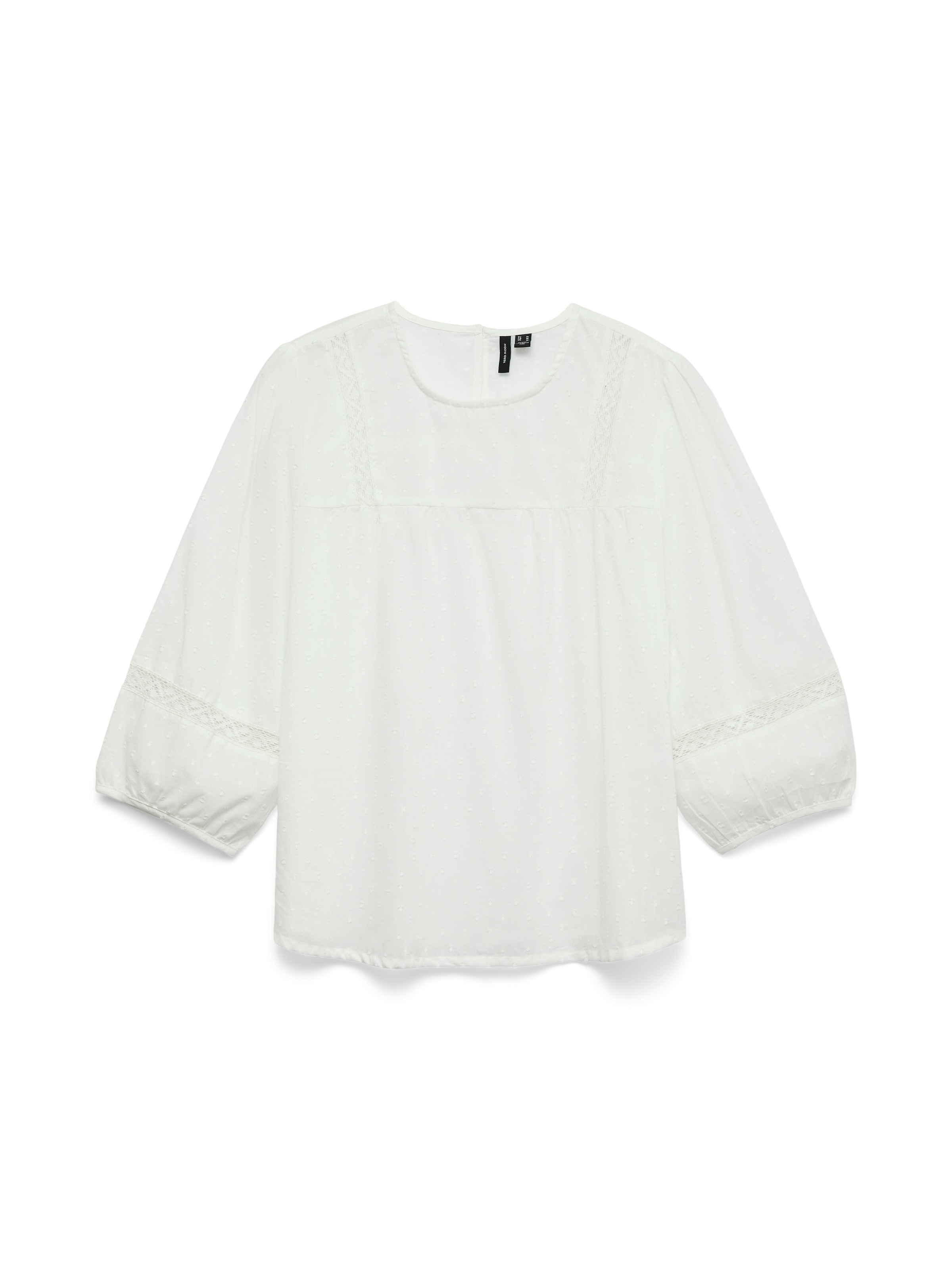 Vero Moda Langarmbluse »VMTRINE 3/4 LACE TOP WVN GA NOOS«