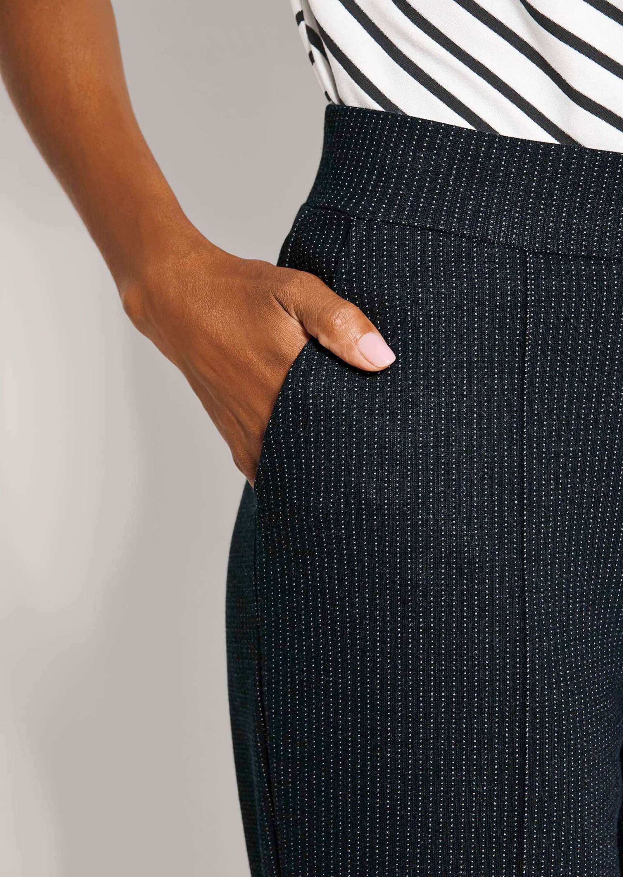 MADELEINE Jerseyhose »Palazzohose Jerseyhose mit Nadelstreifen«