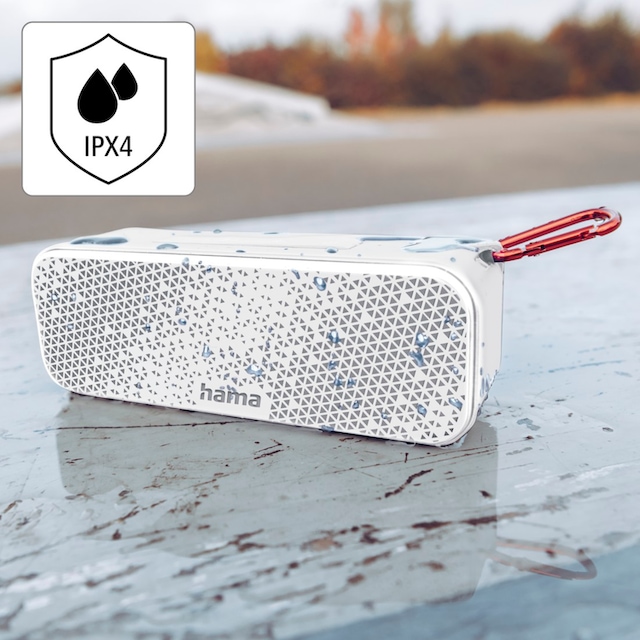 Hama Bluetooth-Lautsprecher IPX4«, jetzt OTTO 8 spritzwassergeschützt Karabiner Shop Box, Online W, im Bluetooth mit Outdoor-Musikbox »Tragbare