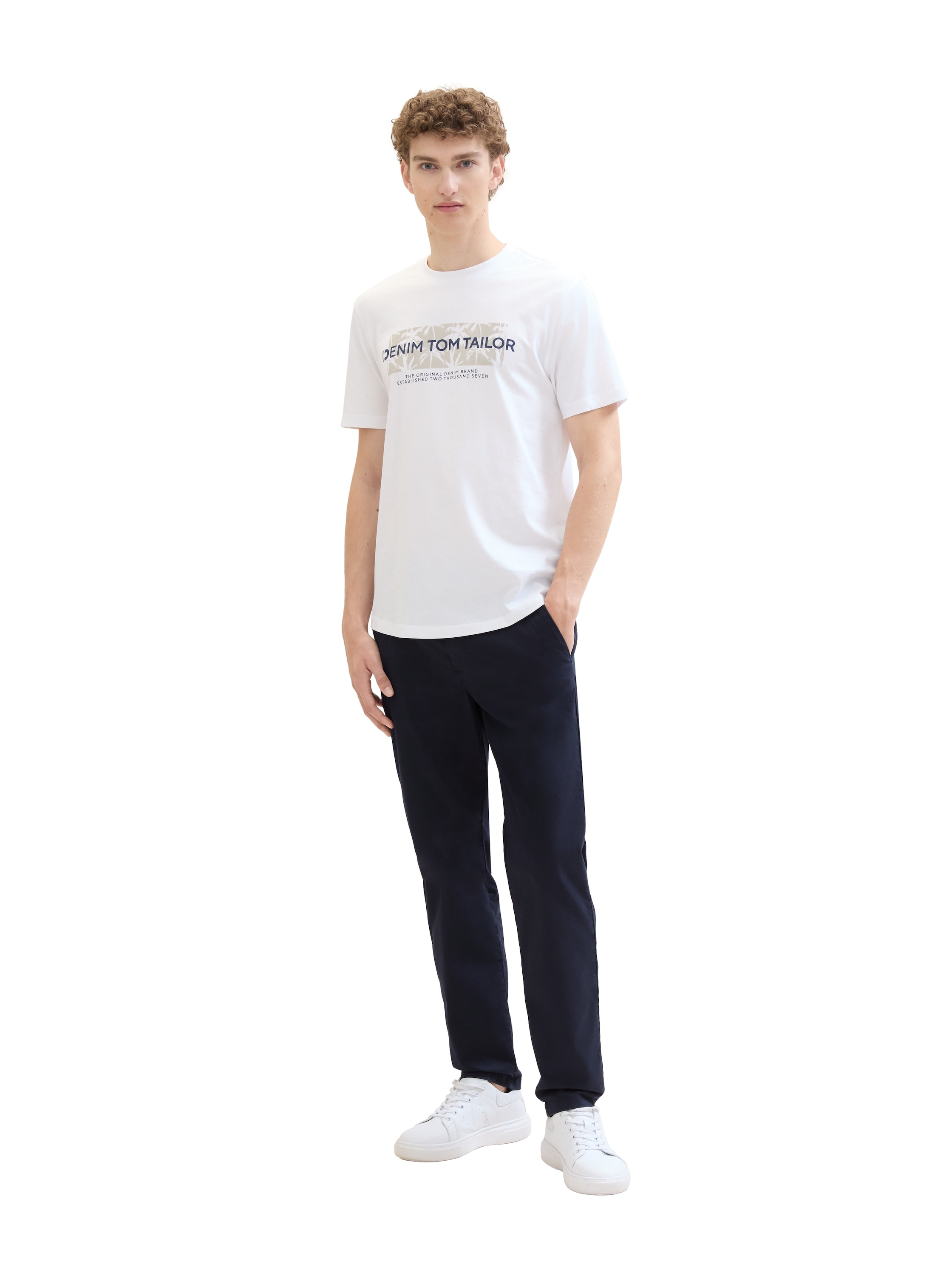 TOM TAILOR Denim Chinohose, mit seitlichen Eingrifftaschen