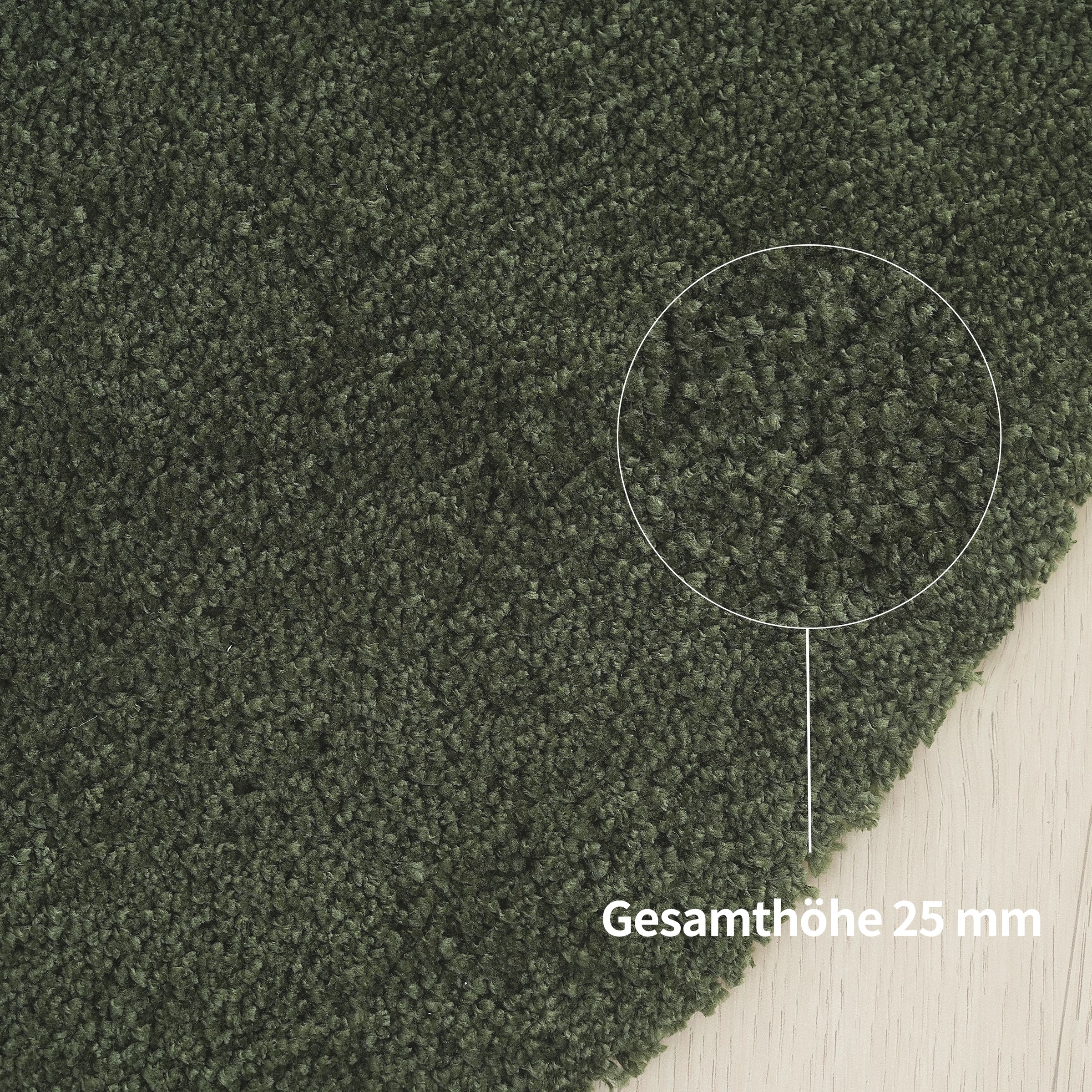 LeGer Home by Lena Gercke Hochflor-Teppich »Halrum, einfarbig, besondere Form, modern« organische Form, bean shape, kuschelig, Wohnzimmer, Schlafzimmer