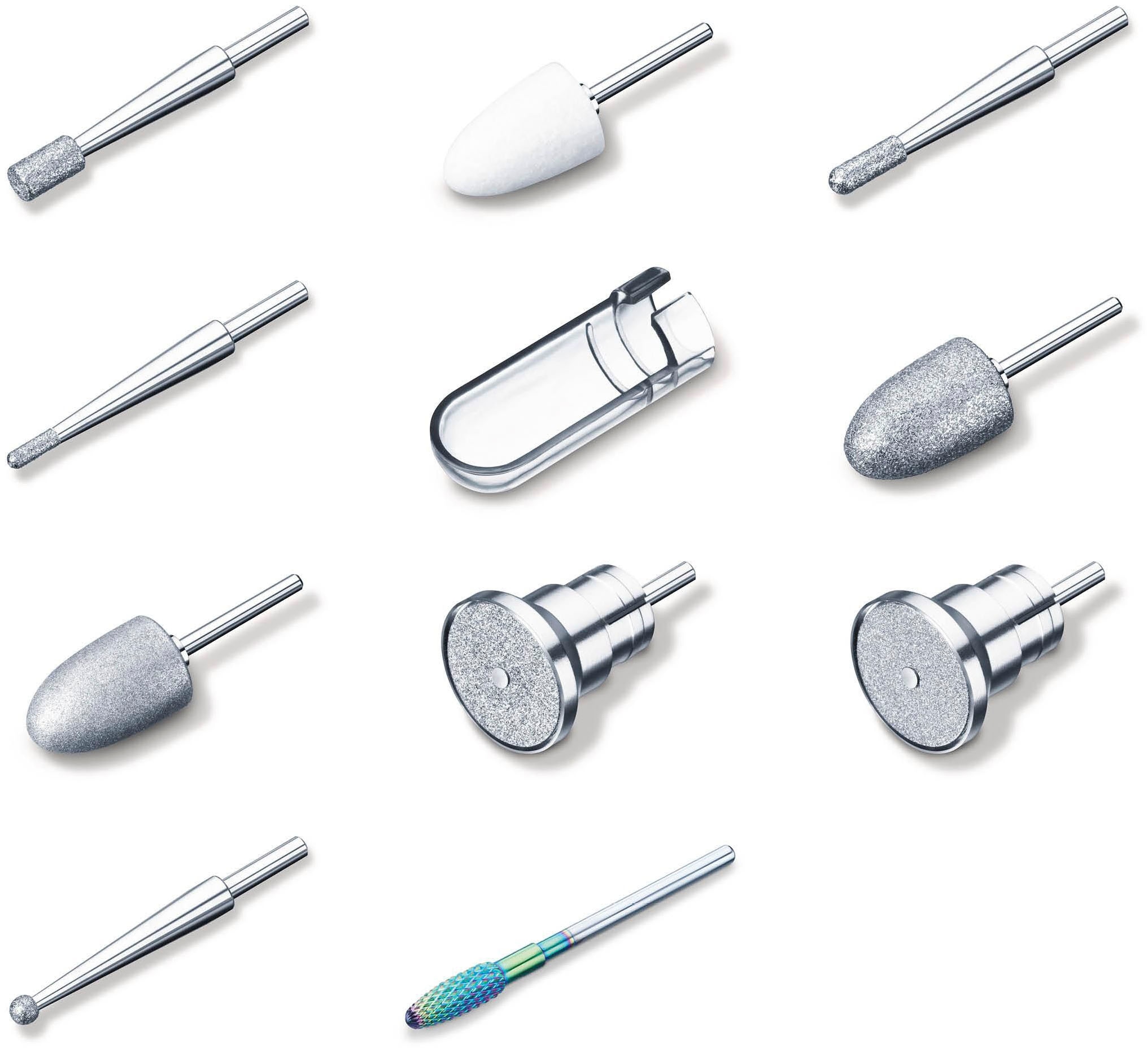 Beurer Ersatzschleifkörper »Aufsatz-Nachkaufset, Maniküre-/Pediküreaufsätze« Für den Gebrauch mit den Geräten MP 100 und MP 200/210 LUX