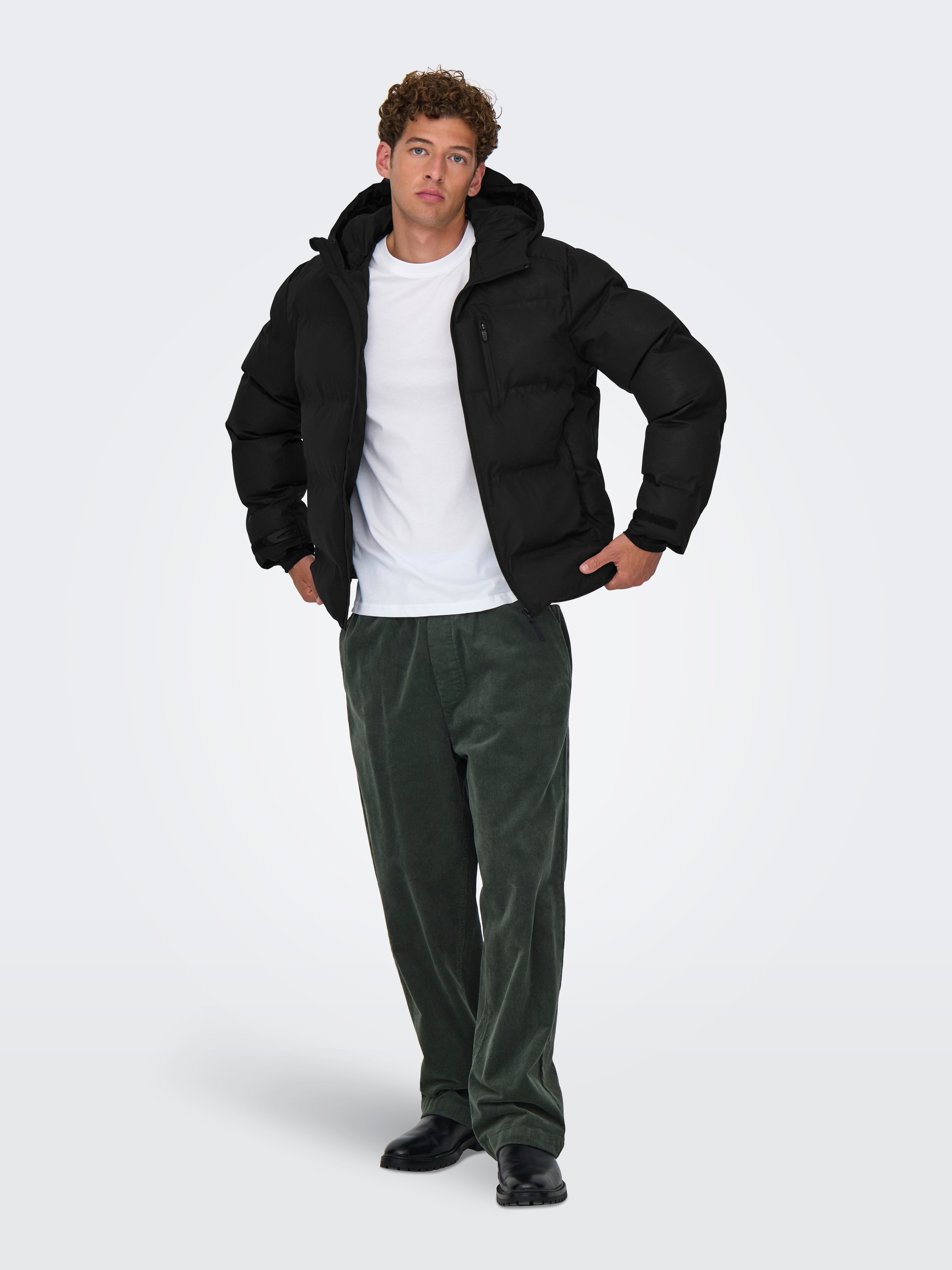 ONLY & SONS Steppjacke »ONSMATHIS PUFFER OTW« mitKapuze