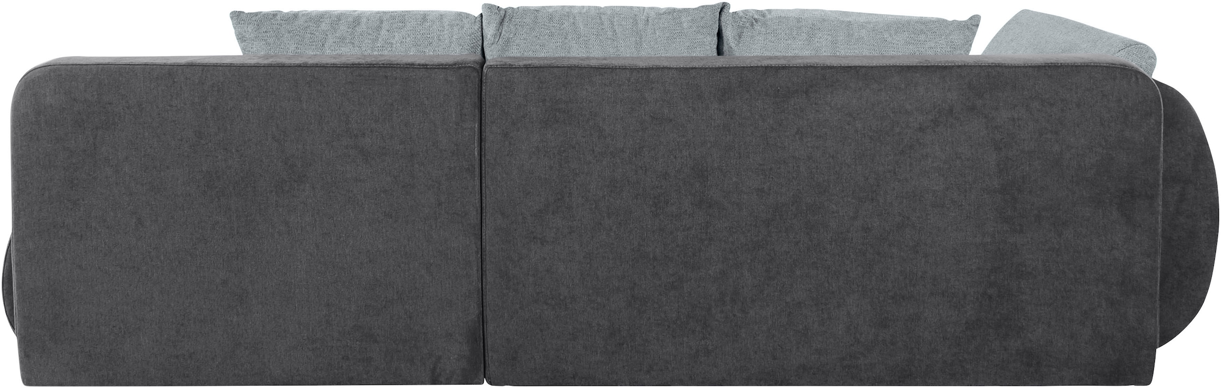 INOSIGN Ecksofa »Imola, elegant und modern, aktuelle Steppung im Sitz, bequem, L-Form«, frei im Raum stellbar, wahlweise mit Bettfunktion und Bettkasten