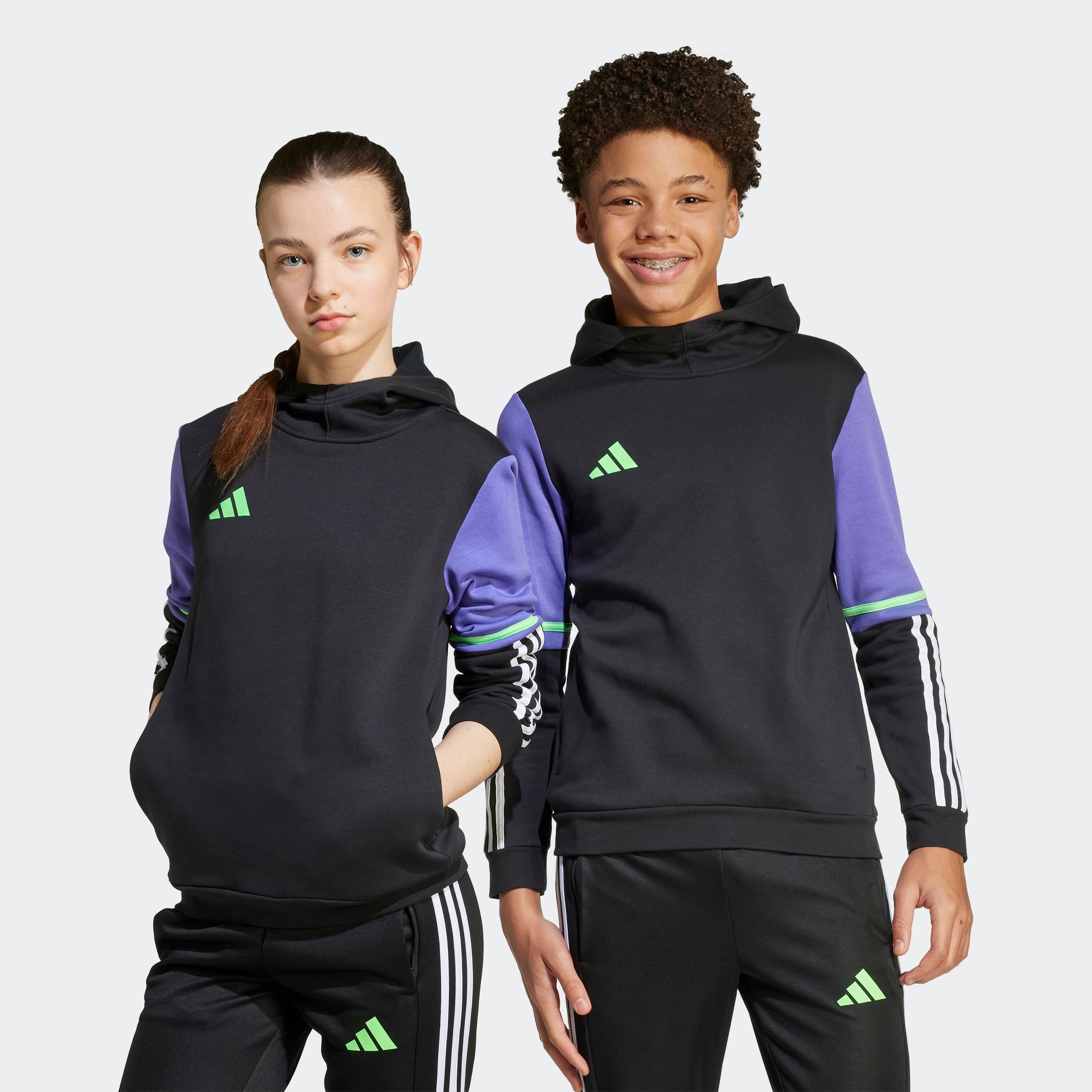 Adidas Performance Mädchen Kapuzensweatshirt »F50 SW HD Y« in lila, Größe 128
