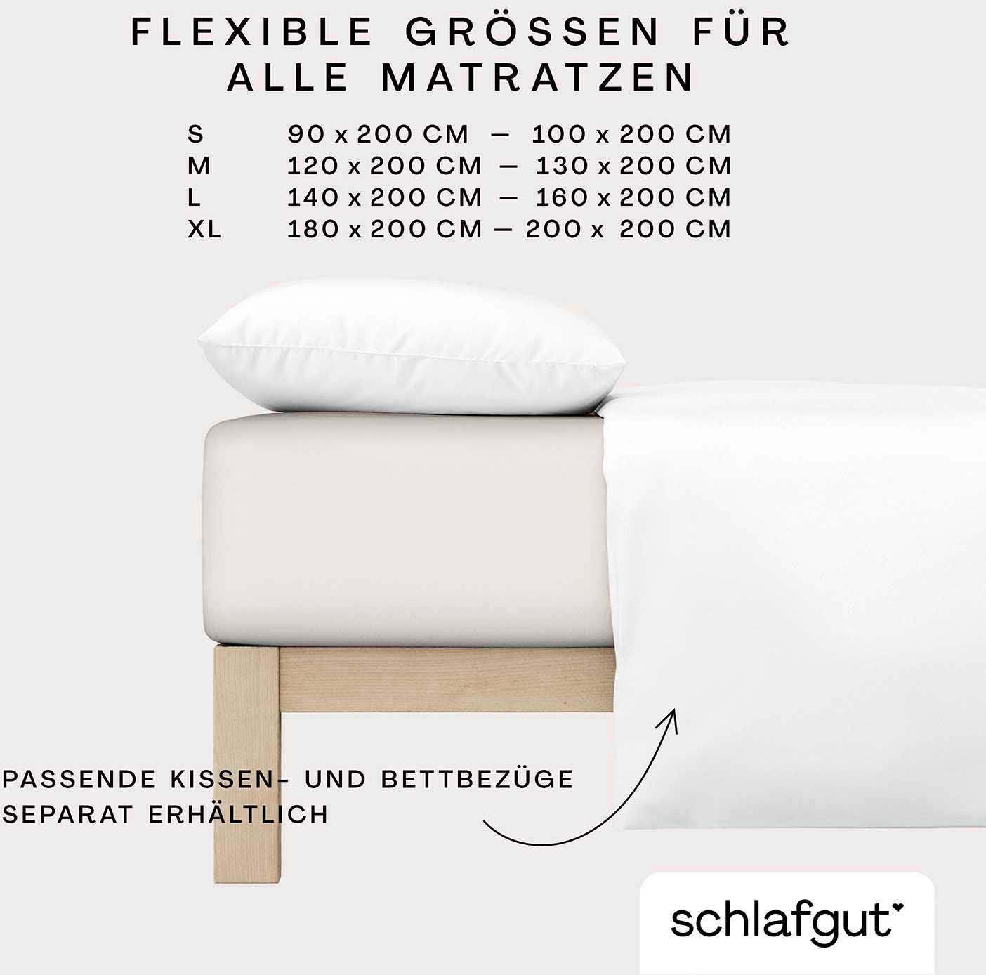 Schlafgut Spannbettlaken »Soft Contact«, 100% Bio Baumwolle