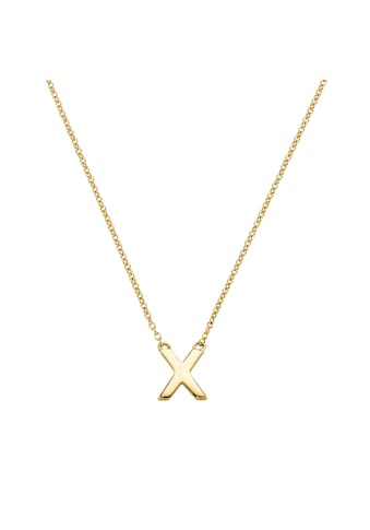 Goldkette »Collier mit einem kleinen X, Gold 375«
