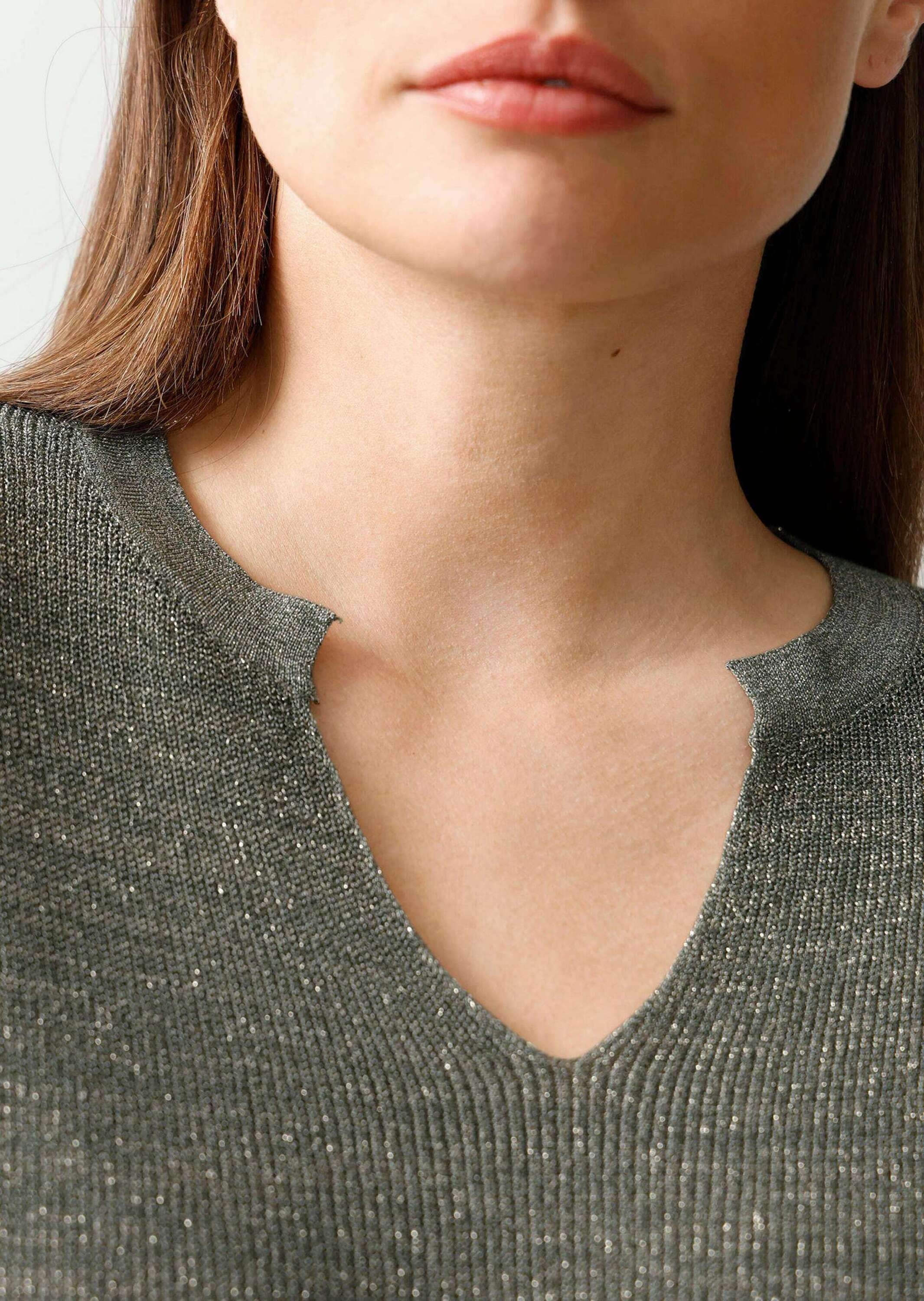 Alba Moda Longpullover »Pullover Pullover mit Effektgarn«