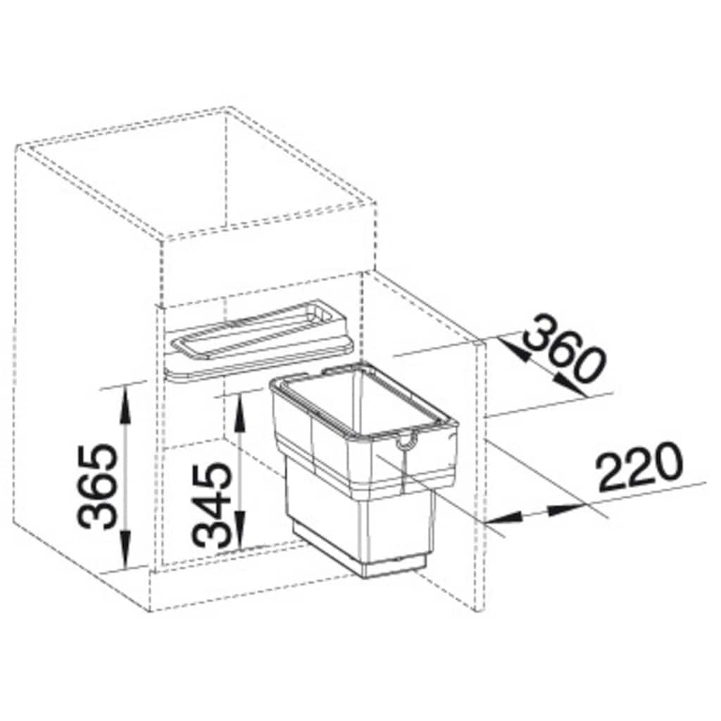 Blanco Mülltrennsystem »Singolo«, 1 Behälter