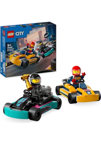 Konstruktionsspielsteine »Go-Karts mit Rennfahrern (60400), LEGO City«, (99 St.)