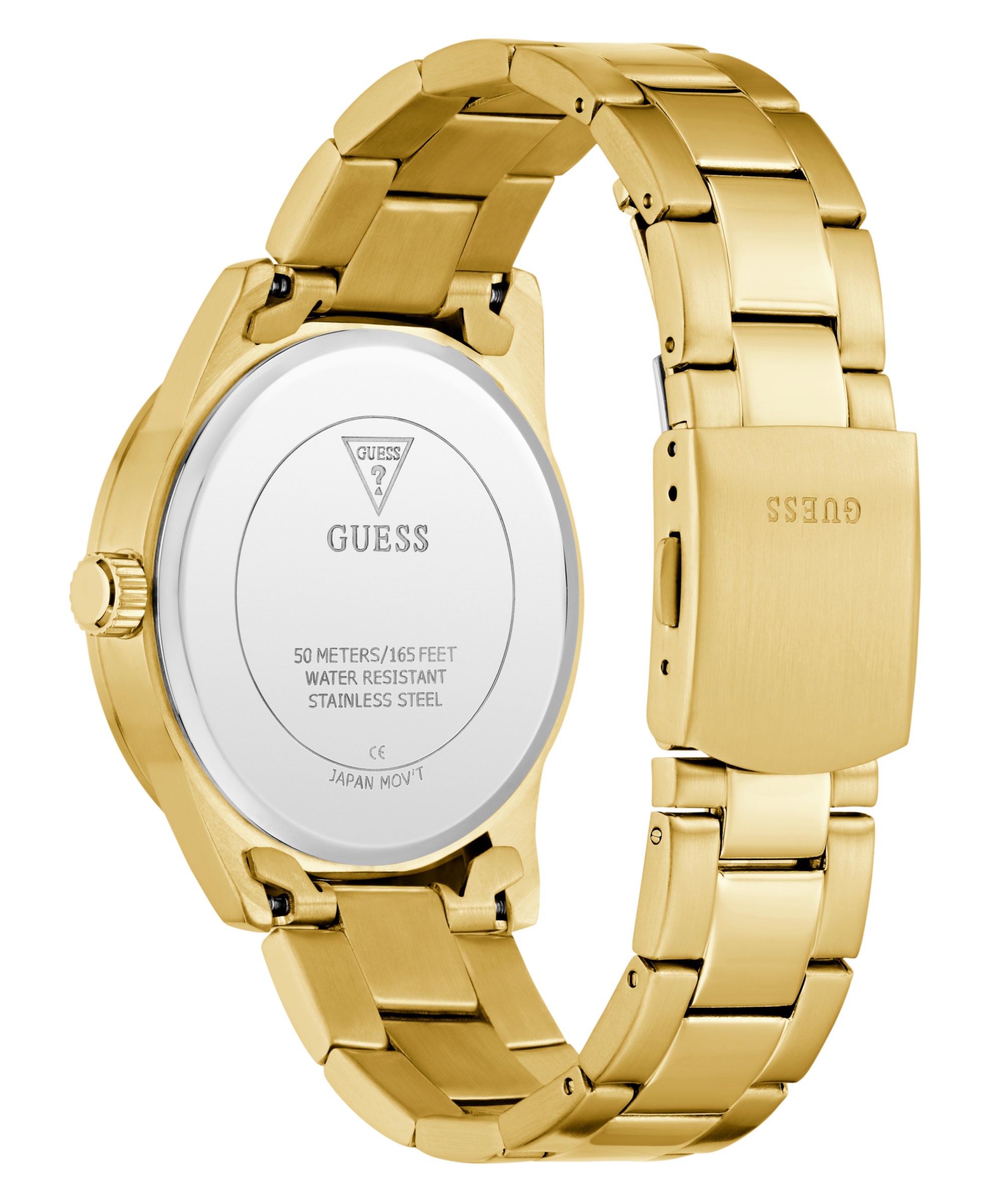 Guess Quarzuhr »EASTON« Armbanduhr, Herrenuhr, Edelstahlarmband