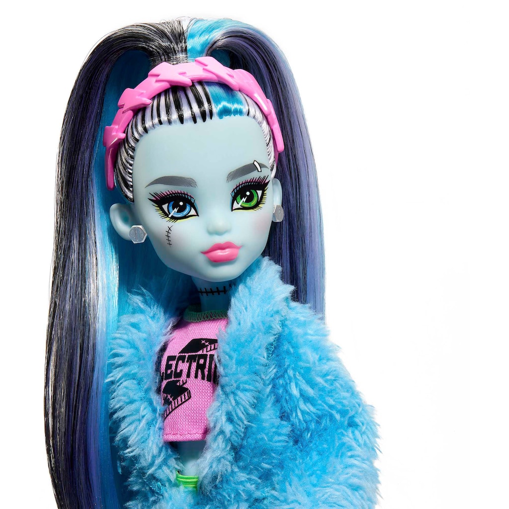 Mattel® Anziehpuppe »Monster High, Creepover Frankie - Schaurig schöne Pyjamaparty«