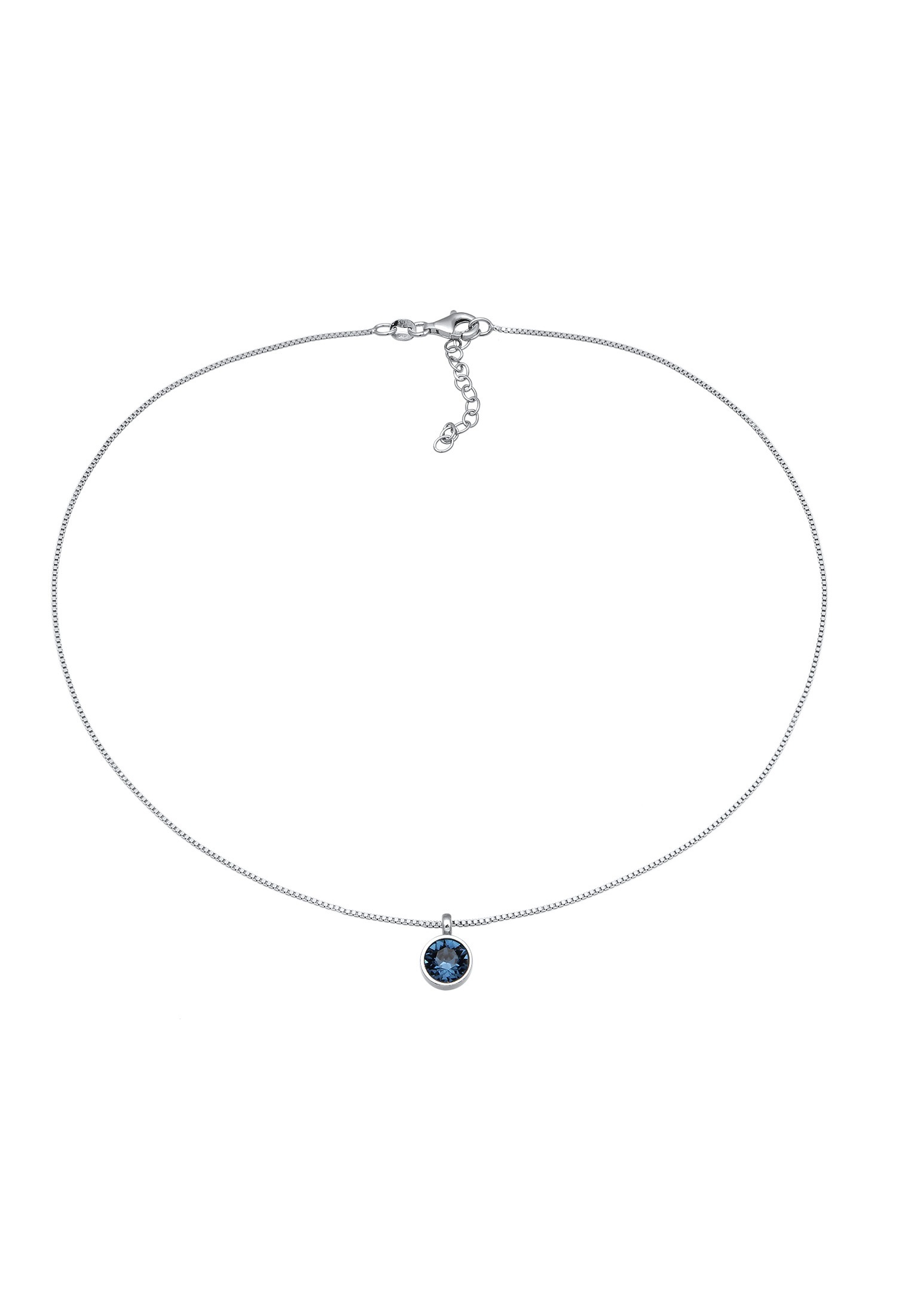 Elli Choker »Halskette Solitär Kristall Venezianerkette 925 Silber«