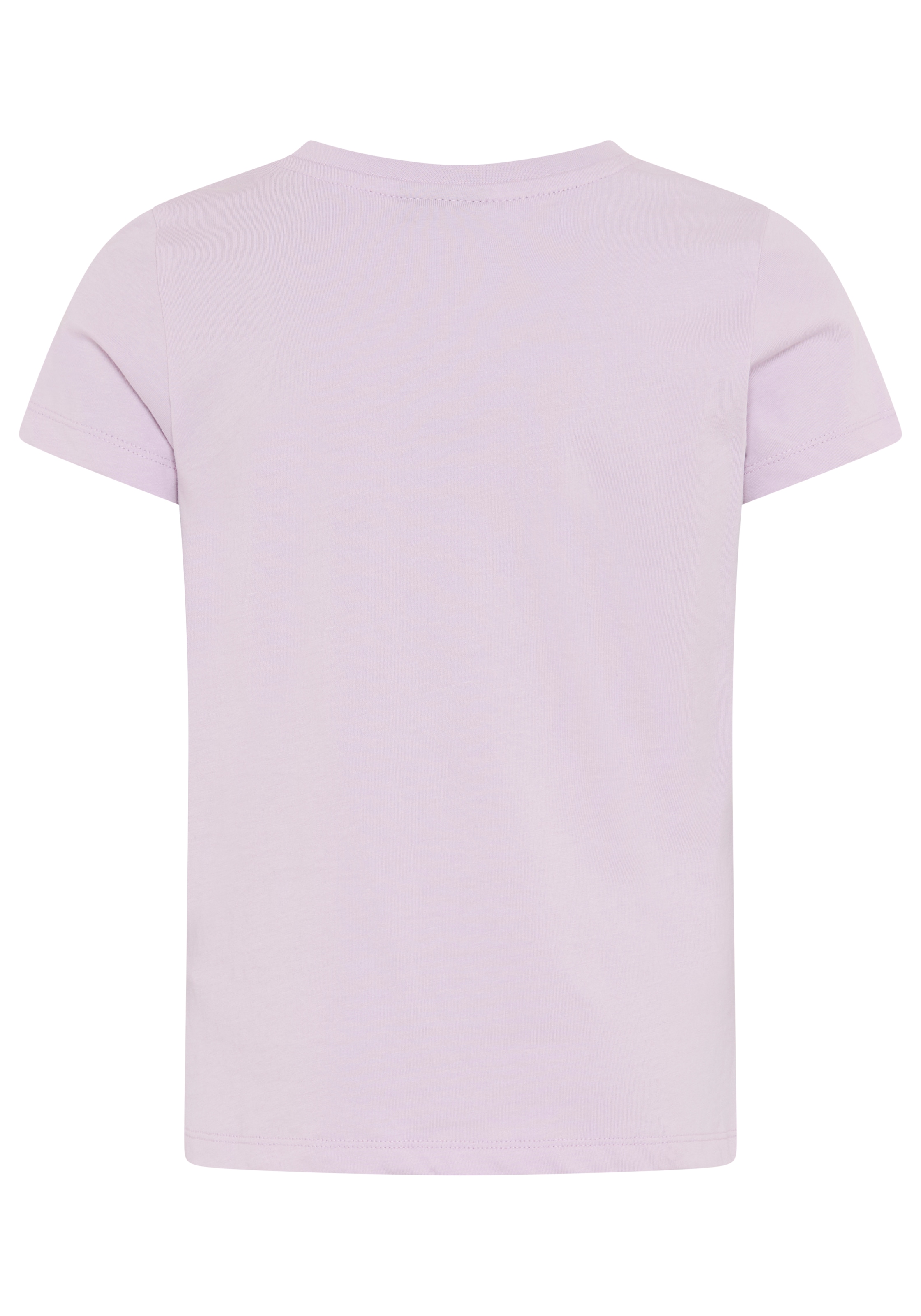 KIDSWORLD T-Shirt »Shirt mit Regenbogen-Print« Kurzarm,  hüftlang geschnitten,  bedruckt,  Rundhals-Ausschnitt
