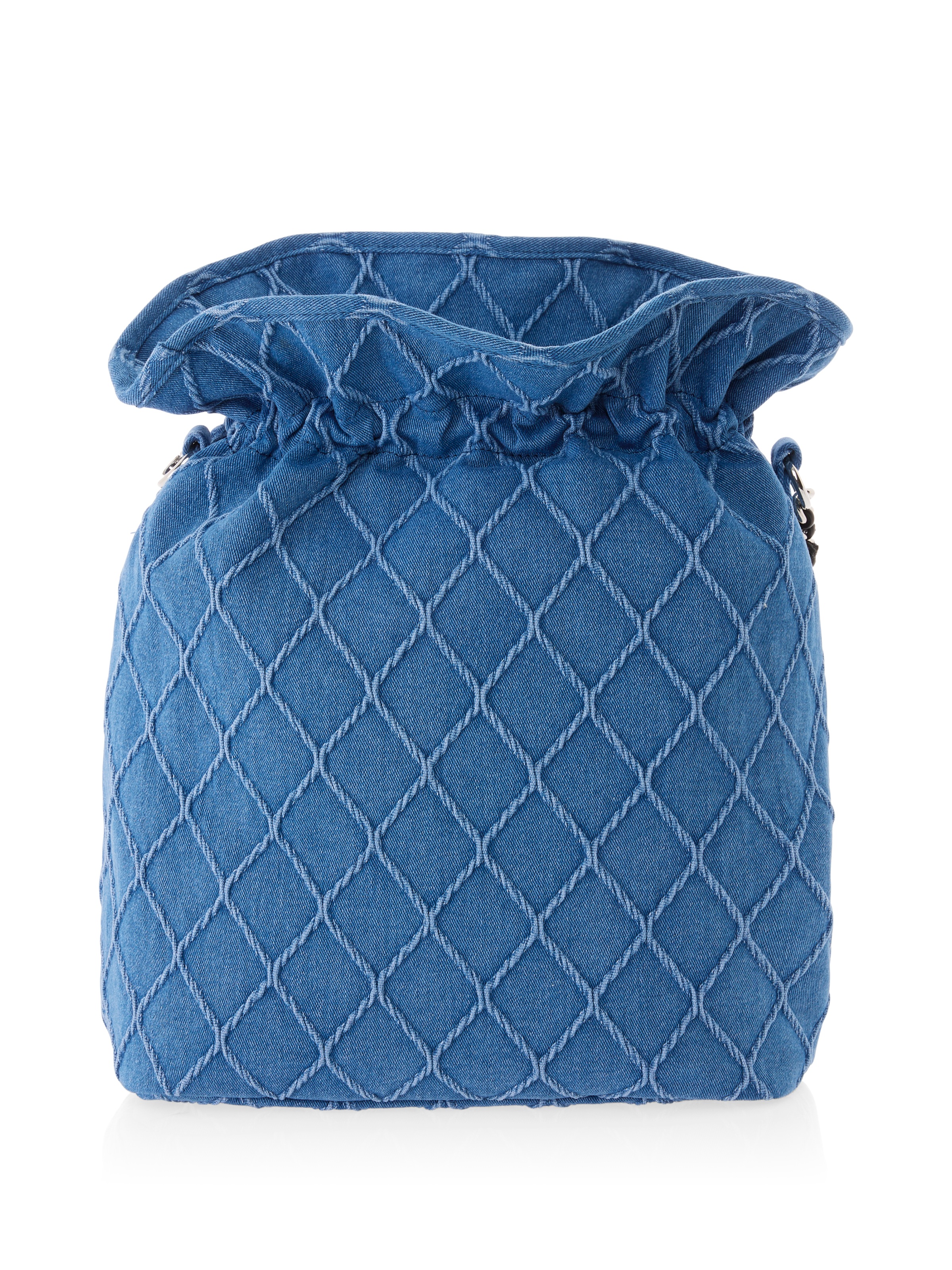 Marc Cain Beuteltasche »Sports Logomania«, Handtasche, Hobo Bag im Jeans-Look mit Ziersteppung