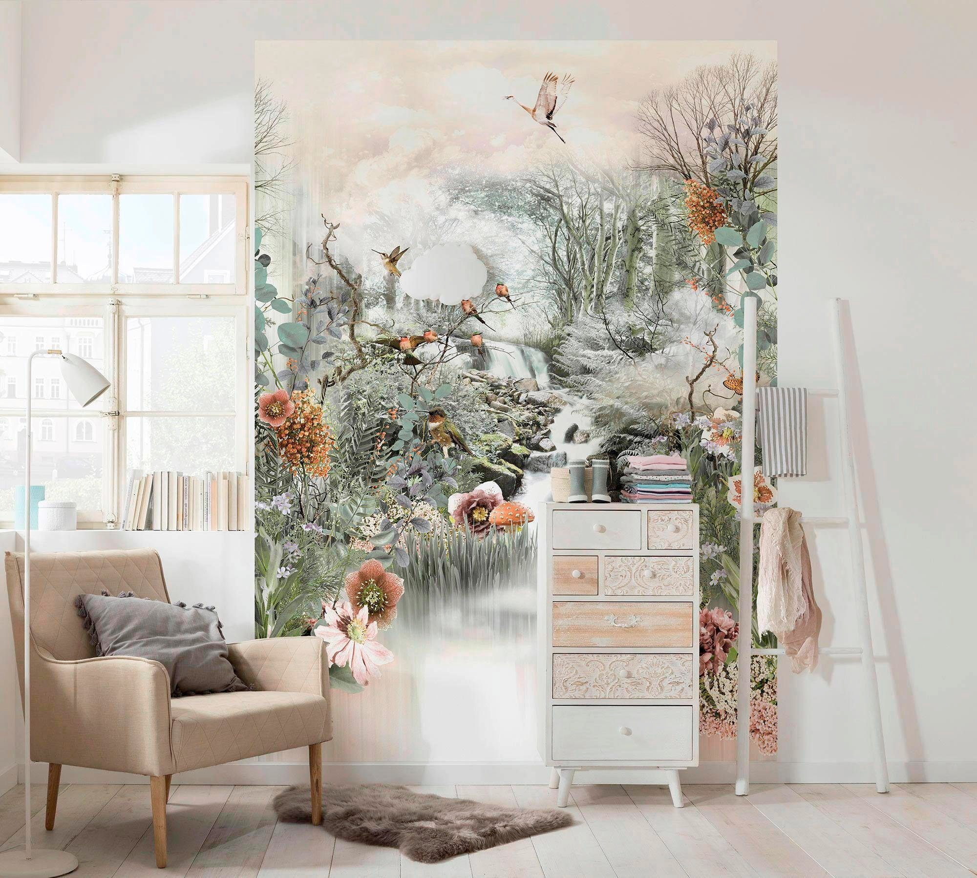 Komar Fototapete »Fable - Größe 184 x 254 cm«, bedruckt, Wohnzimmer, Schlafzimmer