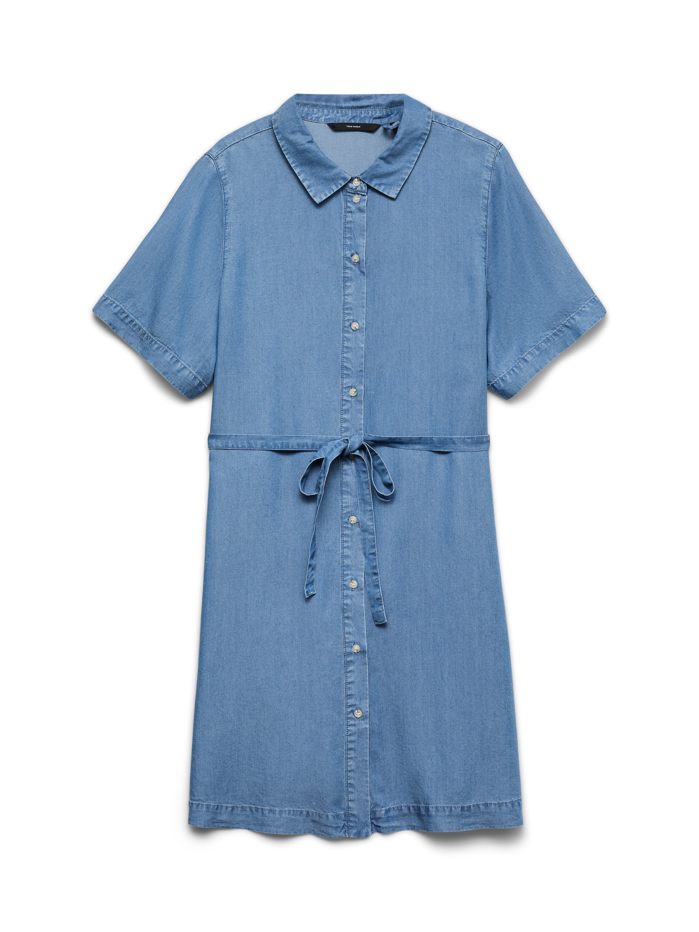 Vero Moda Hemdblusenkleid »VMBREE SS SHORT TENCEL SHIRT DRESS« Viskose, regular fit, Denim Look