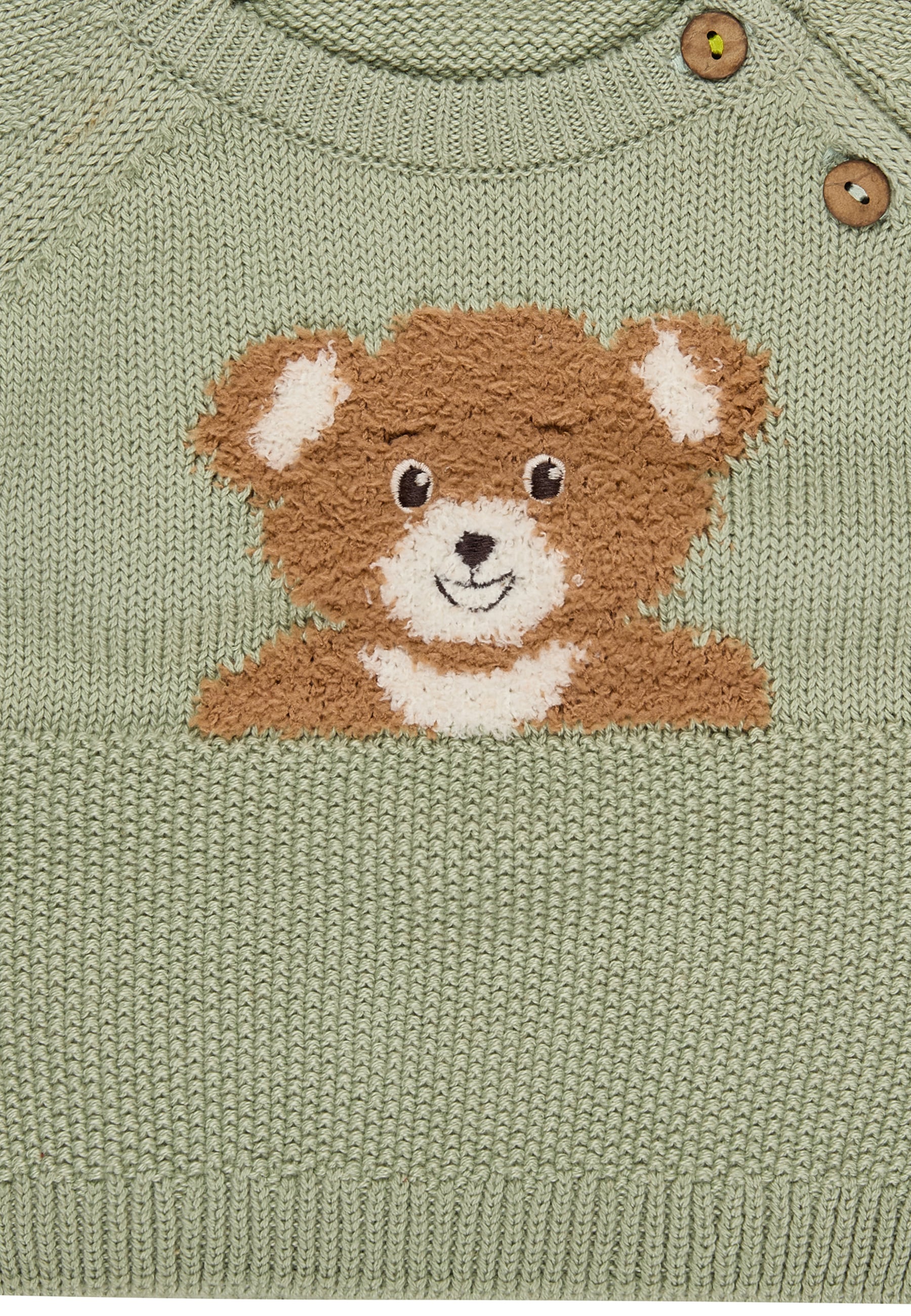 Sterntaler® Rundhalsshirt »Strickpullover Bär«