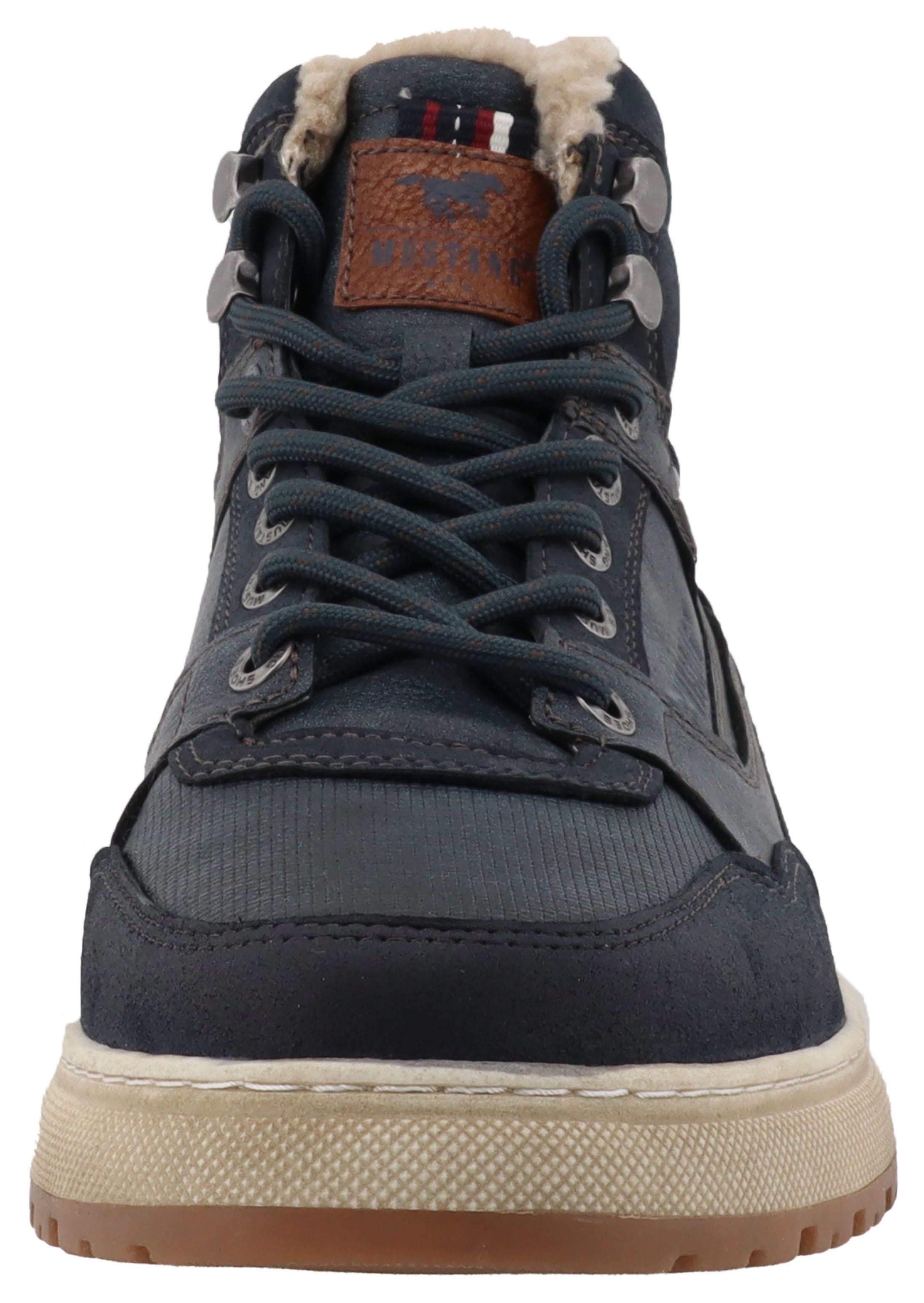 Mustang Shoes Winterboots »Puno«  High Top Sneaker, Schnürboots mit Warmfutter