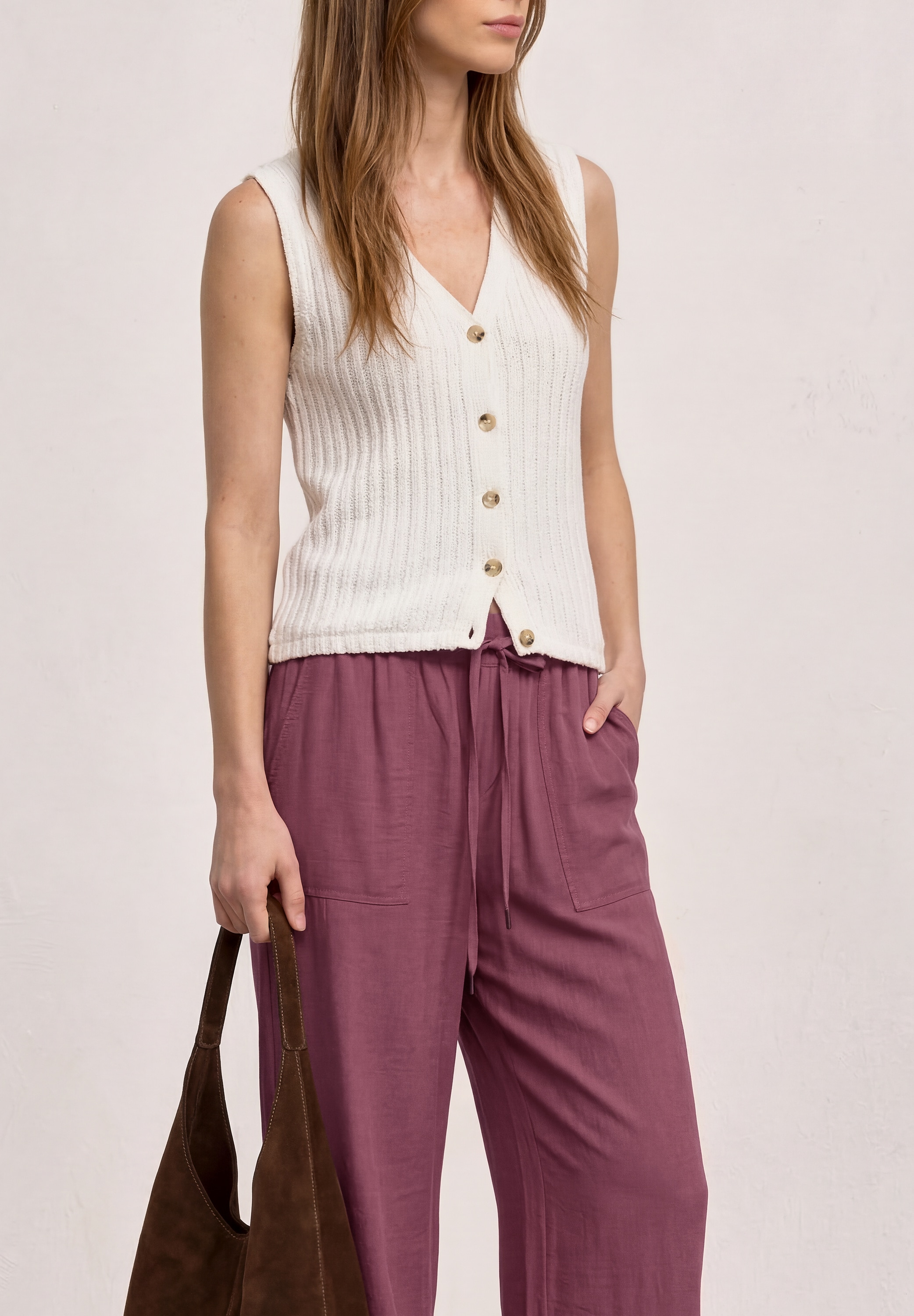STREET ONE Stoffhose »Style Emee«  Crepe Sommerhose mit Viskose