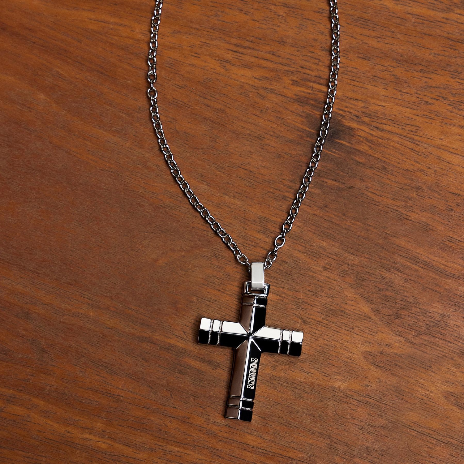 Amor Kette mit Anhänger »Scorpions by Amor, Kreuz-Anhänger«