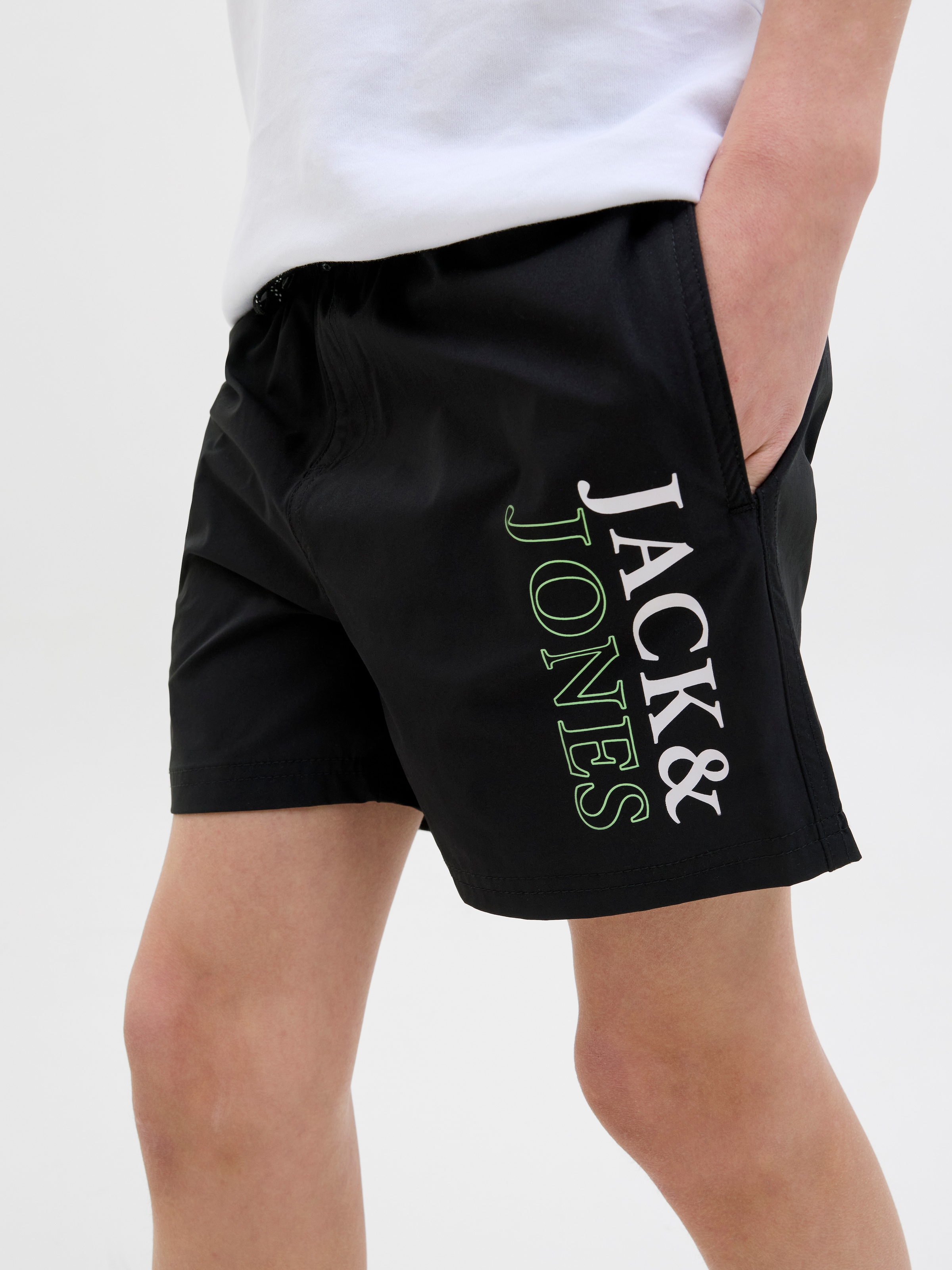 Jack & Jones Junior Badeshorts »JPSTMAUI JJSWIM DOUBLE LOGO AKM SN JNR«