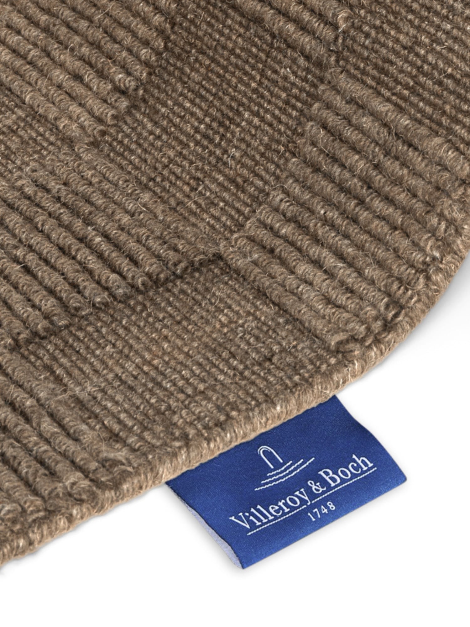 Villeroy & Boch Wollteppich »Scala« rechteckig 10 mm Höhe Handgewebt, Wolle, Kariert, Natur, 3D-Struktur, Karo, Wohnzimmer