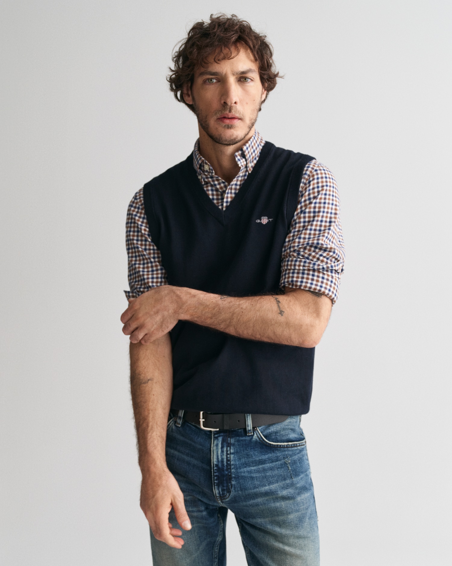 Gant Pullunder »CLASSIC COTTON SLIPOVER«, Premium Pullunder aus weicher 100% Baumwolle, Ärmellos