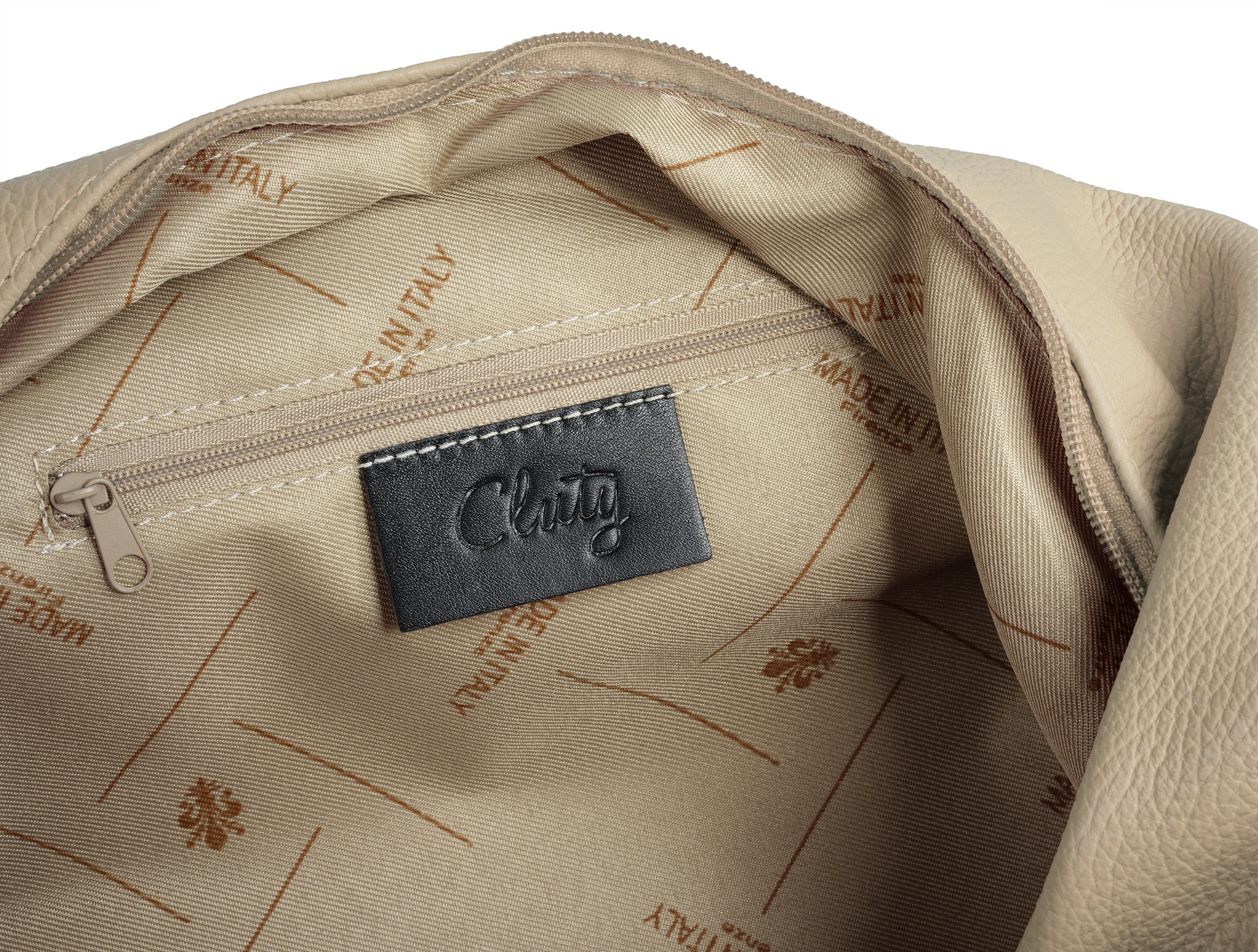 Cluty Shopper echt Leder, Made in Italy