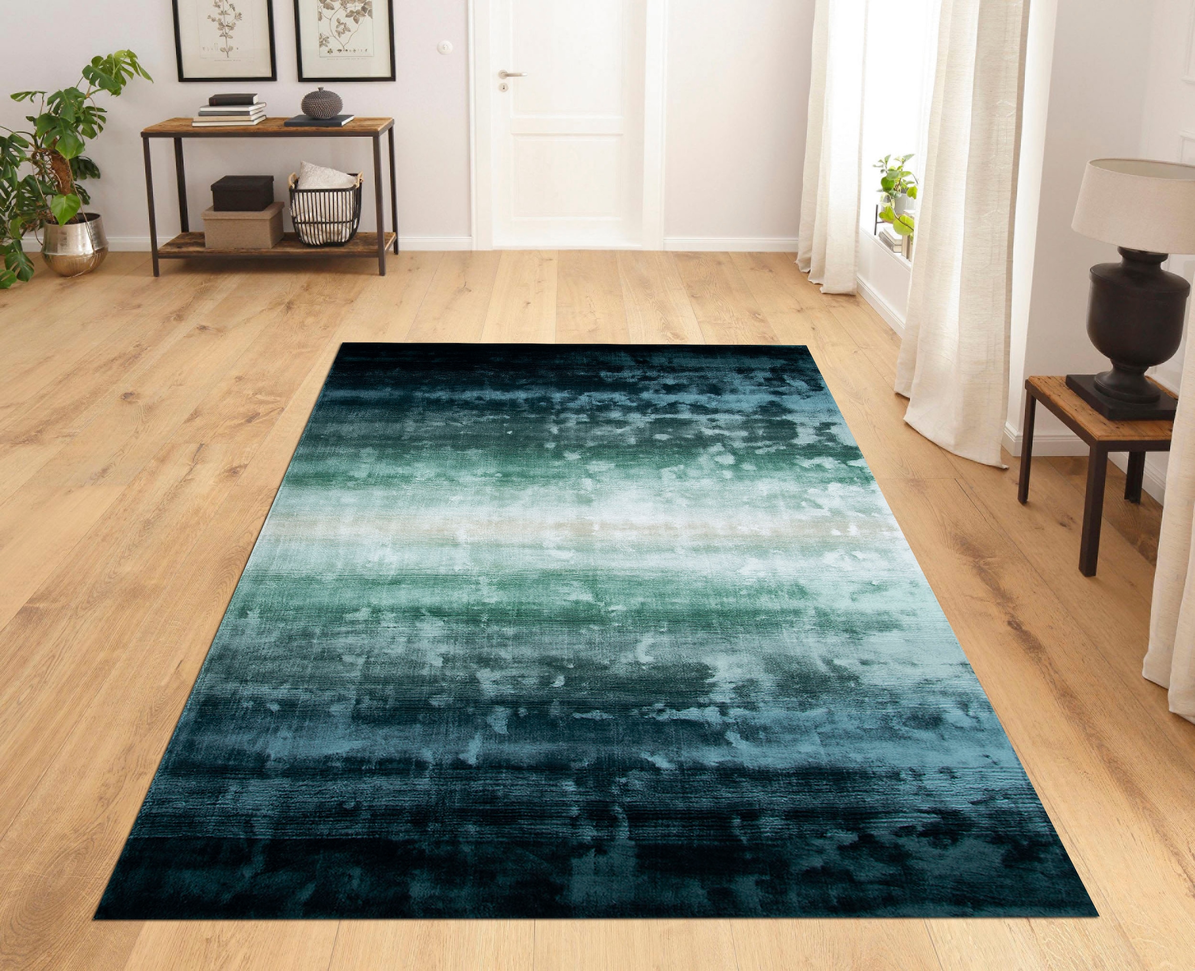bestellen Home in 100% Teppich mehrfarbig rechteckig, Teppiche bei OTTO aus Viskose, Kurzflorteppich affaire Seiden-Optik, »Katalin«,