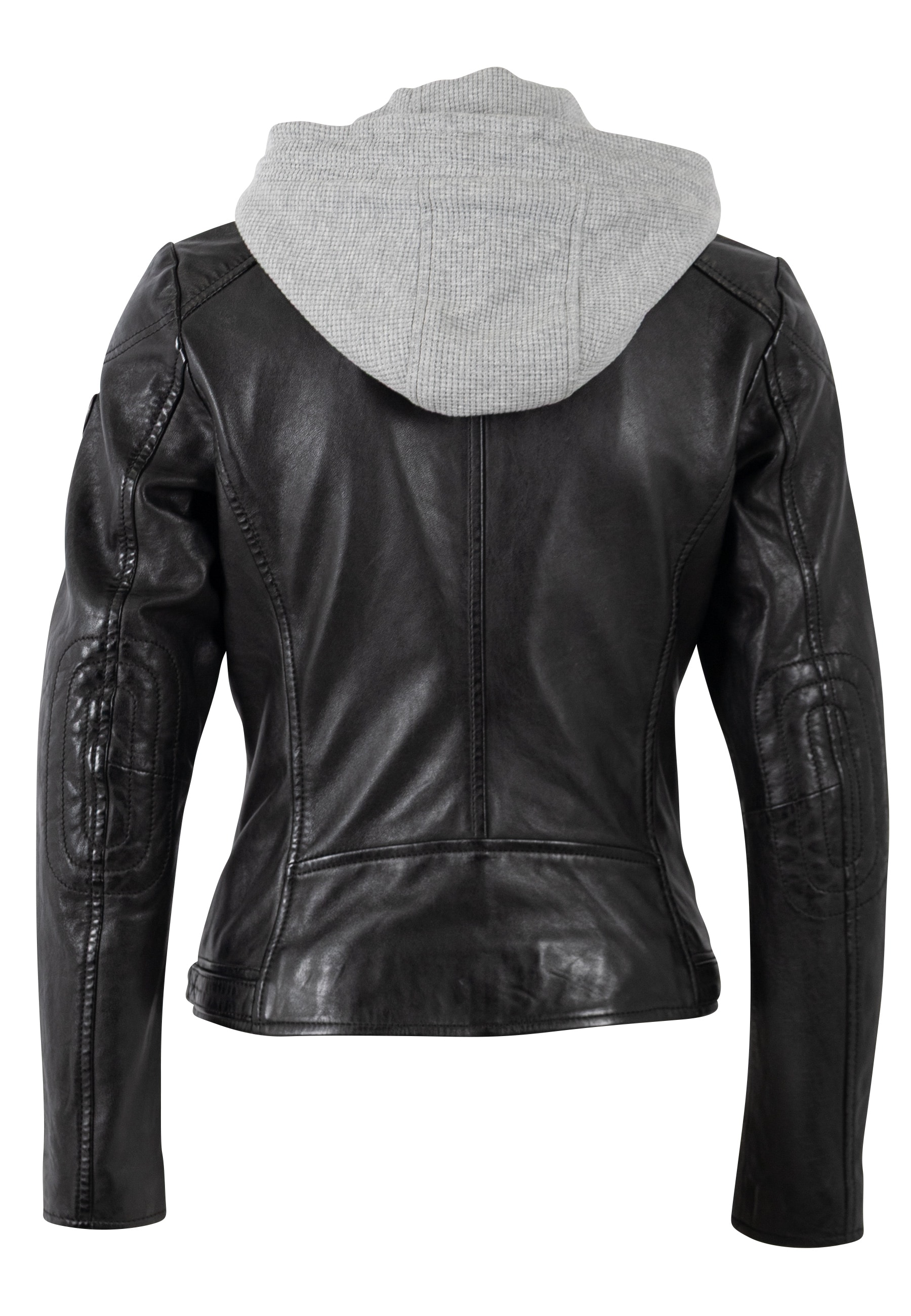 Mauritius Lederjacke »MWAlani« Bikerjacke mit abnehmbarer Kapuze