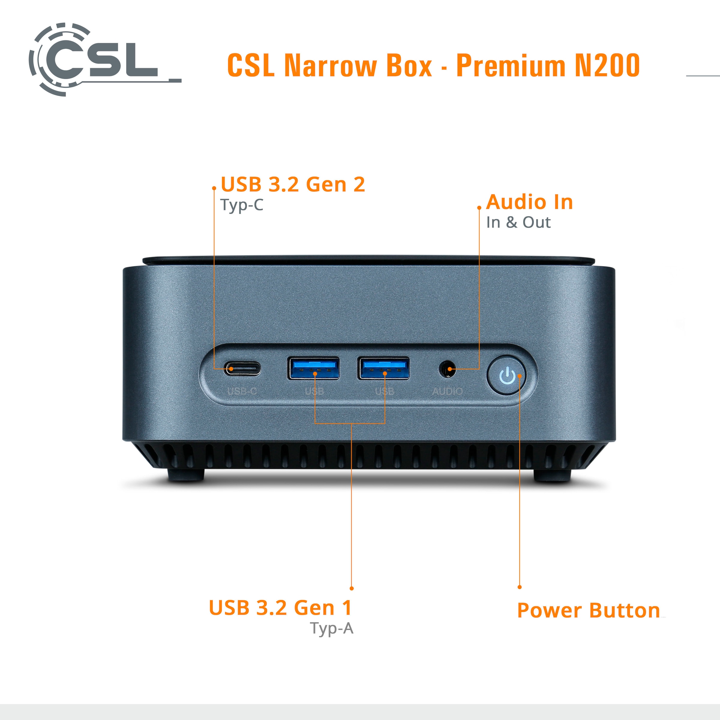 CSL Mini-PC »Narrow Box Premium«