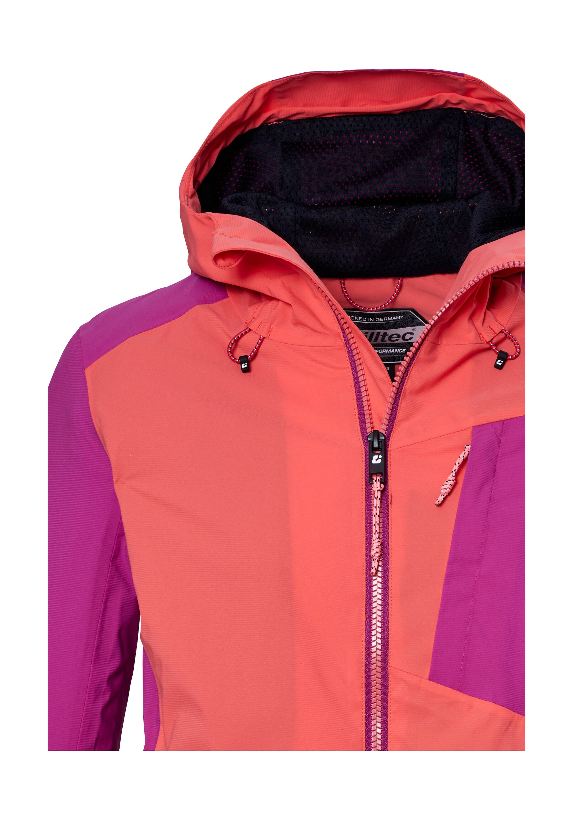 Killtec Outdoorjacke »KOS 83 WMN JCKT«, Damenjacke: Colourblock, wasserdicht, atmungsaktiv, PFAS-frei