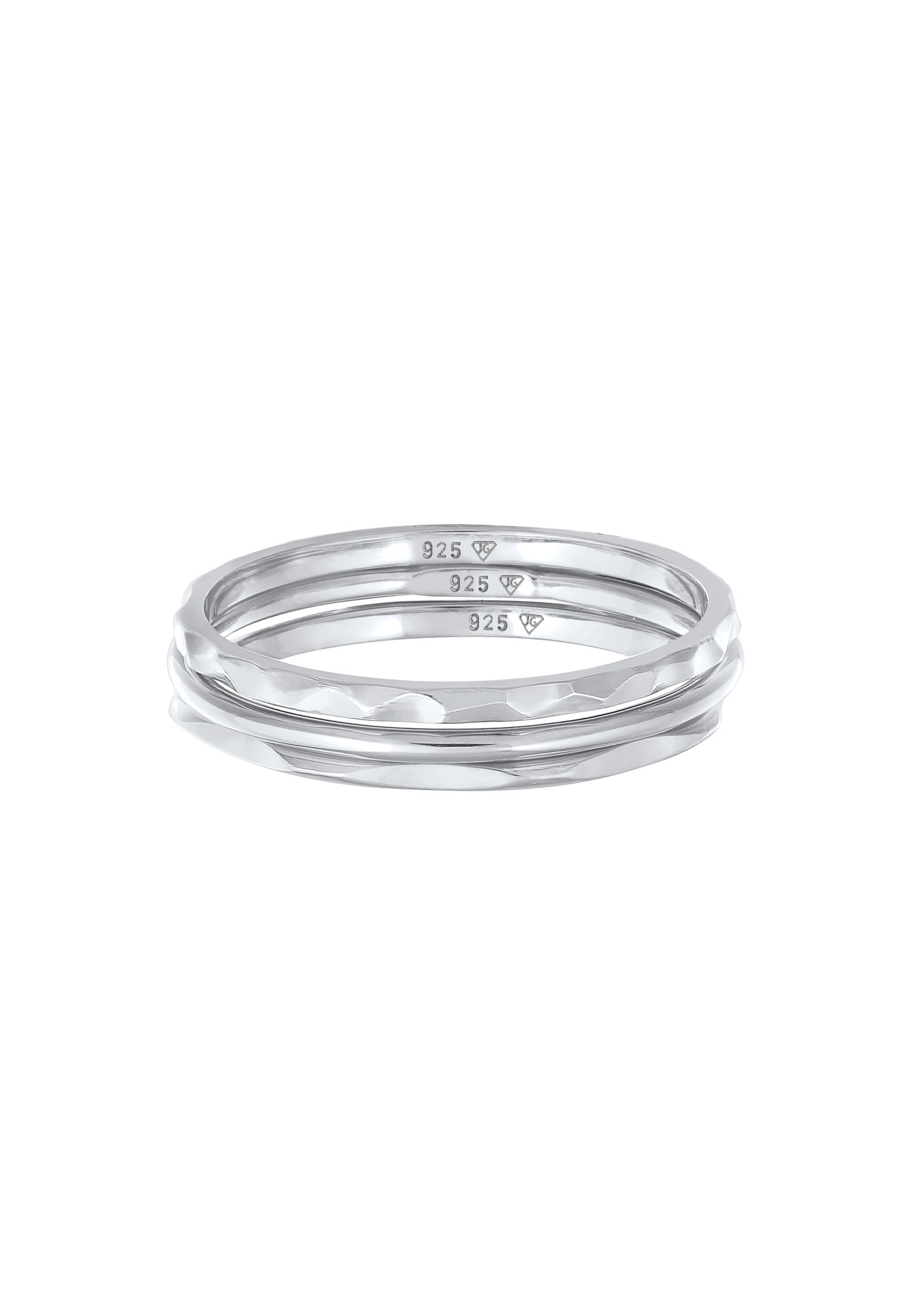 Elli Ring-Set »Ring Stapelring Stacking Boho Set (3 tlg.) 925 Sterling Silber«