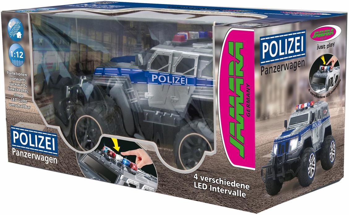 Jamara RC-Monstertruck »Polizei Panzerwagen«, (Set, Komplettset)