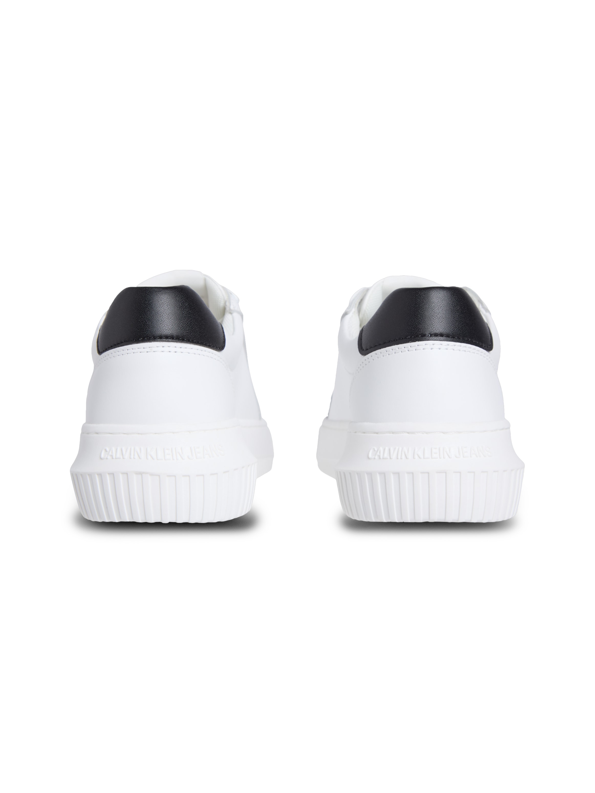 Calvin Klein Jeans Plateausneaker »CHUNKY CUPSOLE MONO LTH WN«, Schnürschuh, Halbschuh, Freizeitsneaker mit seitlichem CK-Logo