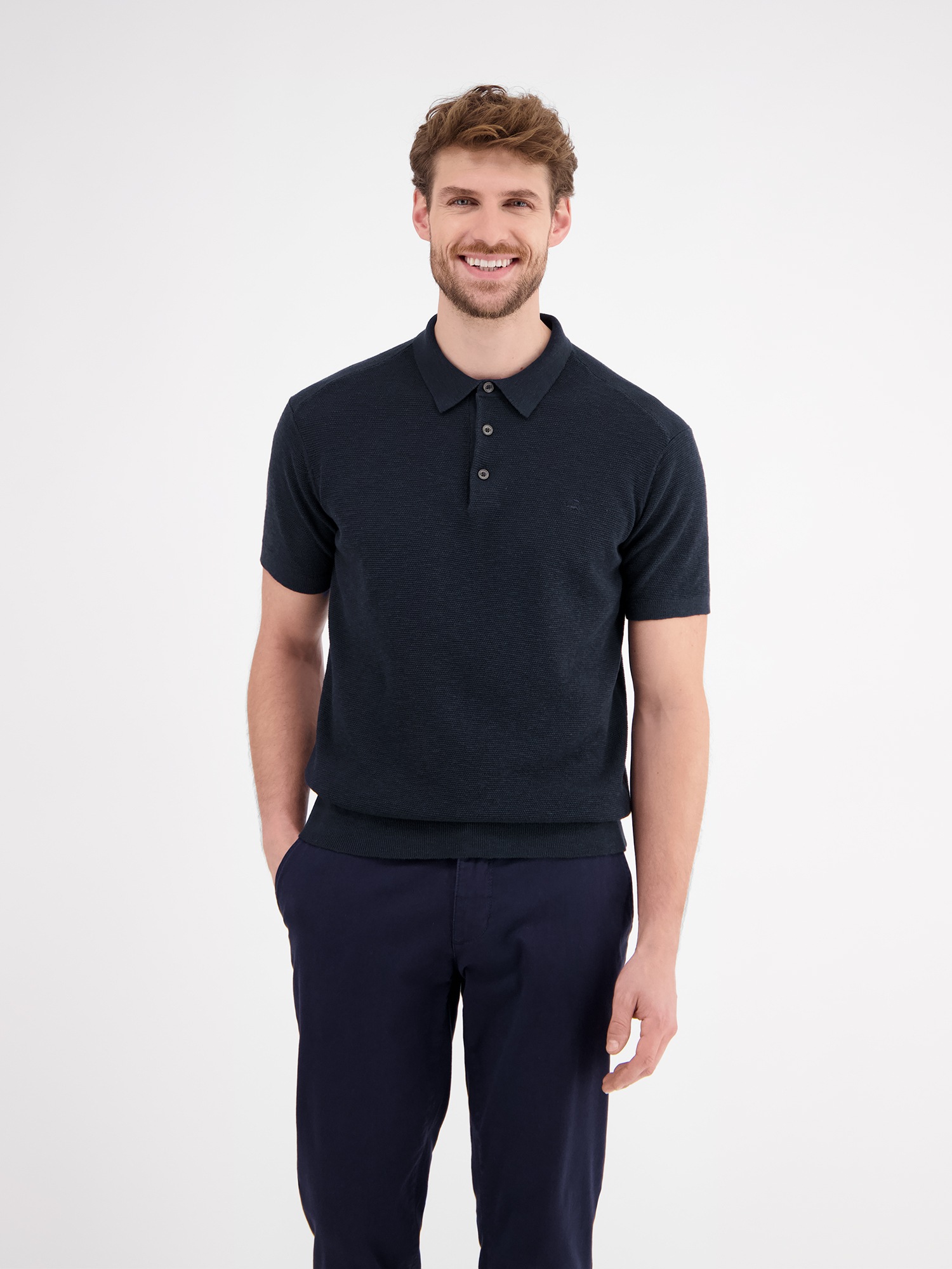 LERROS Poloshirt »Leichtes Sommer-Strick-Polo«