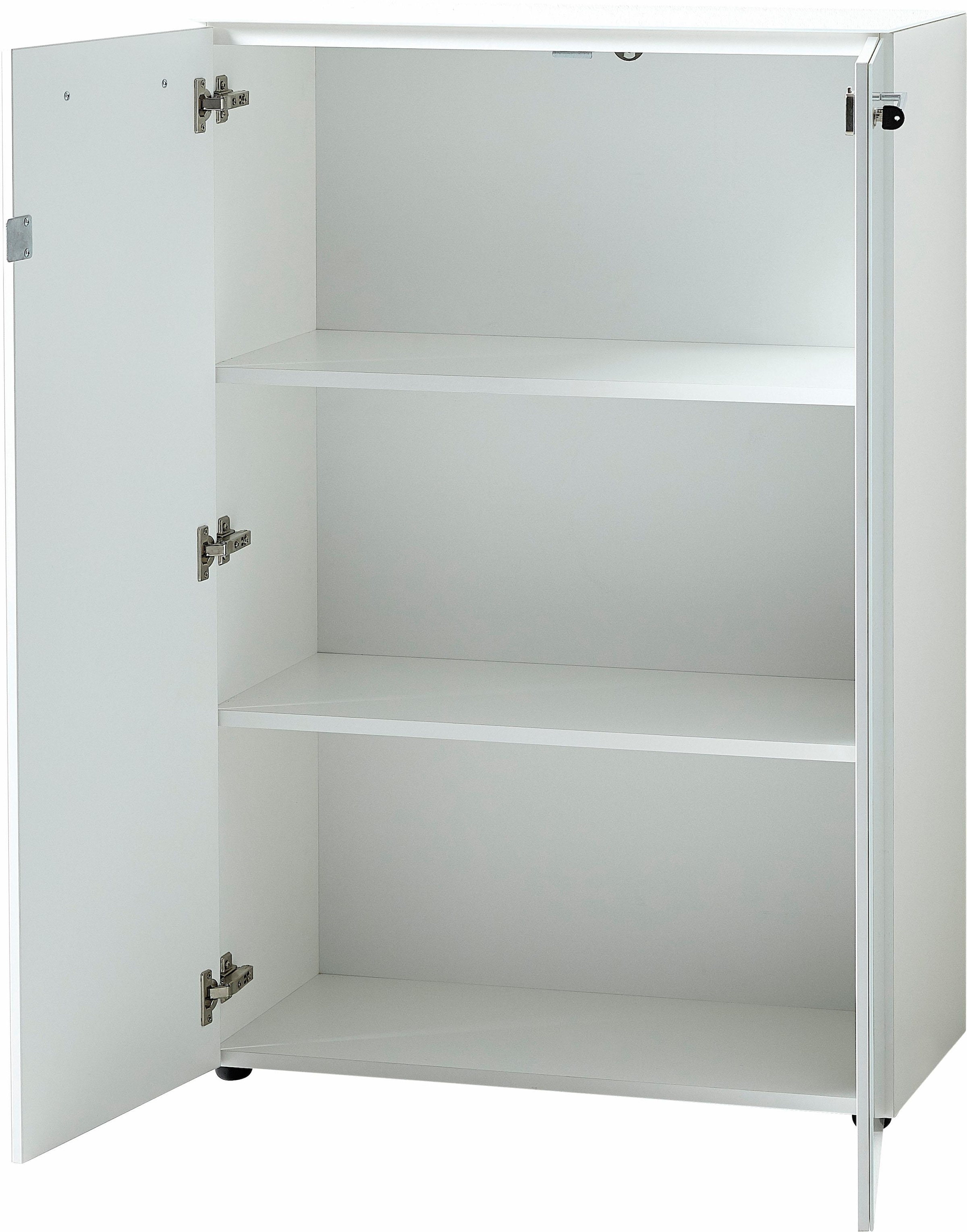 GERMANIA Aktenschrank »GW-Monteria«, (in 2 Höhen), Türen mit Glas-Auflage, abschließbar, Breite 80 cm, Made in Germany
