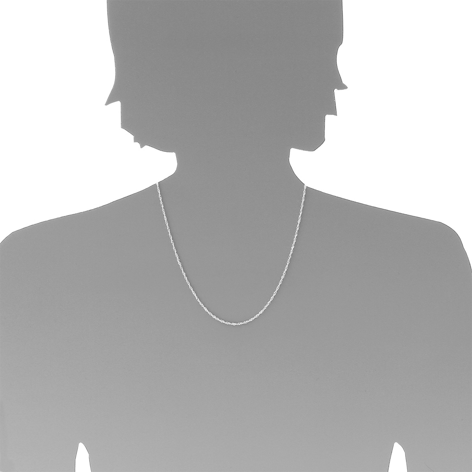 OSTSEE-SCHMUCK Silberkette »- Singapur 1,8 mm - Silber 925/000 -,«