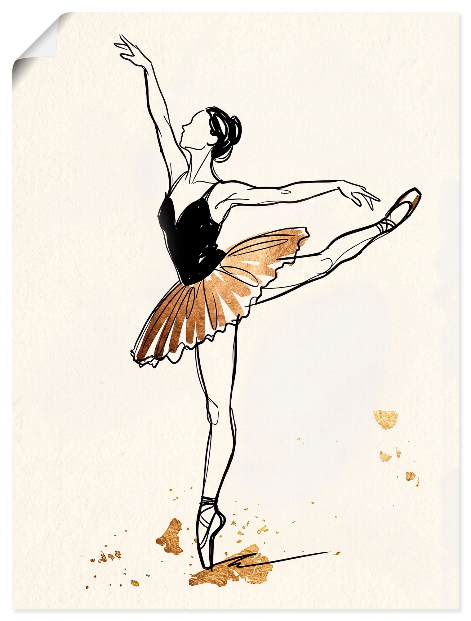 OTTO home Wandbild »Ballet II« Tanz 1 Stk. tlg. als Poster oder Leinwandbild in versch. Größen