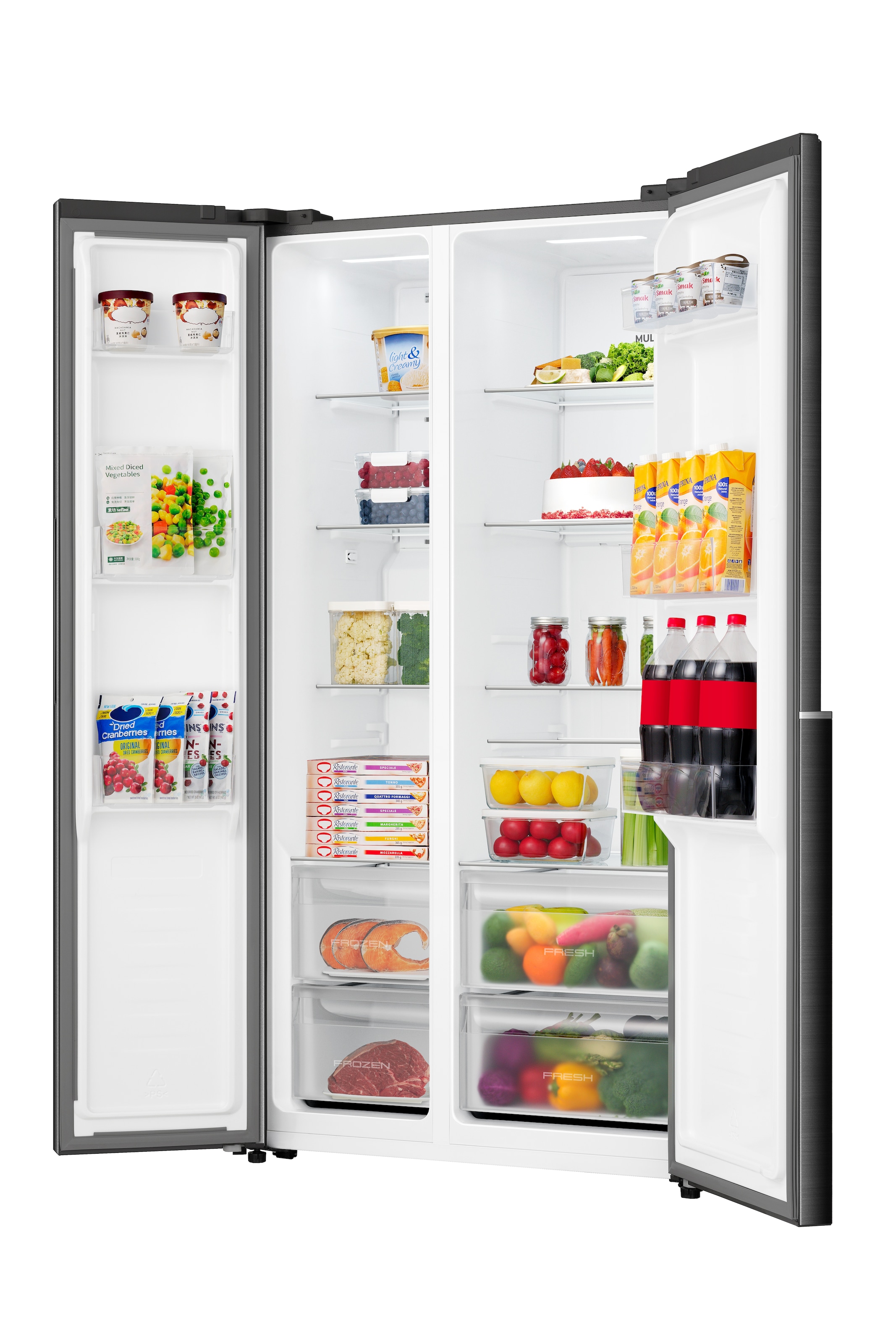 GORENJE Side-by-Side »NRS917E41BX« 178,6 cm hoch 91,1 cm breit MultiAirFlow-System