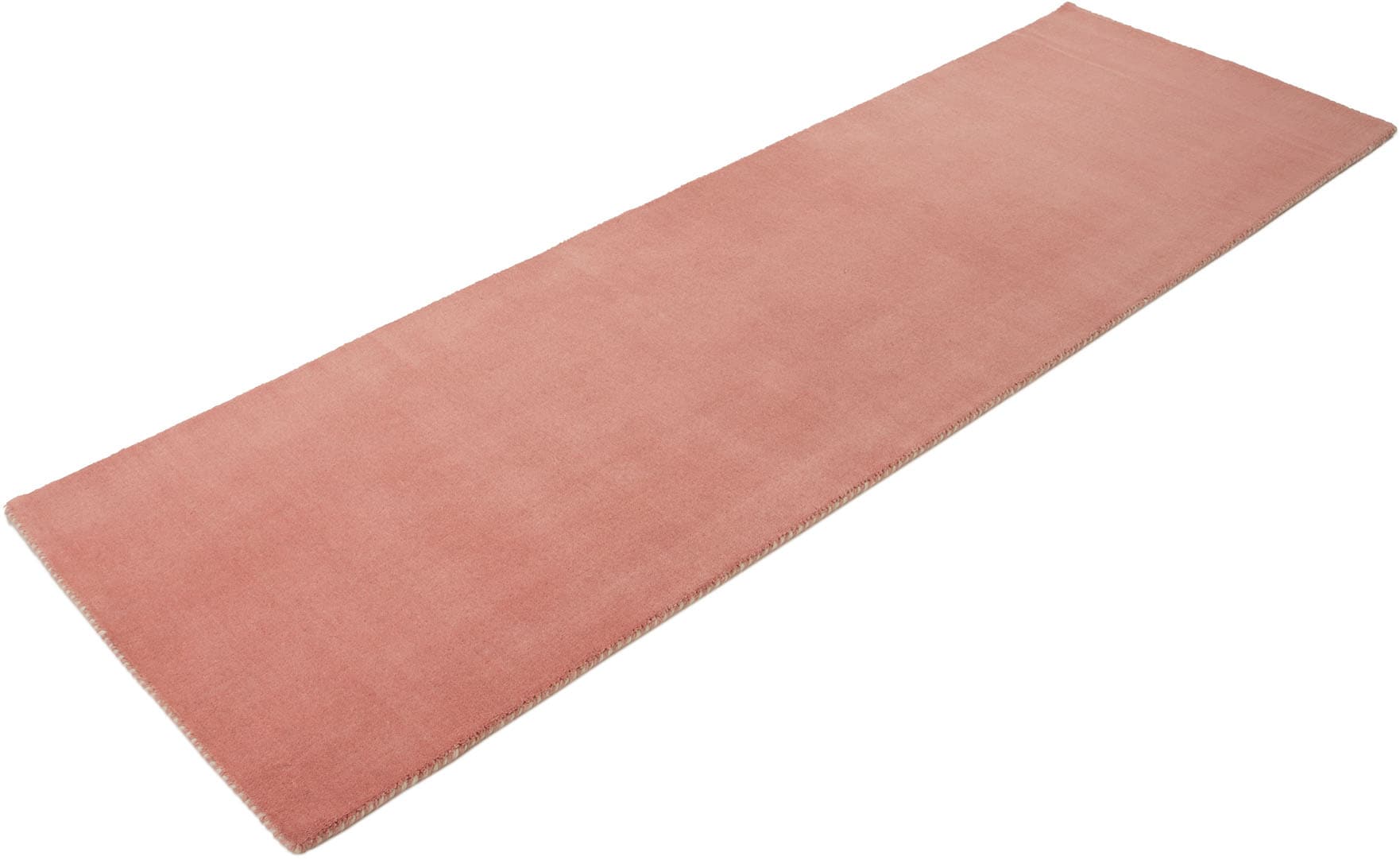 carpetfine Wollteppich »Gabbeh Lola Uni«, rechteckig, 14 mm Höhe, mit natürlichem Pflanzenmaterial von Hand gewebt, auch in Rund