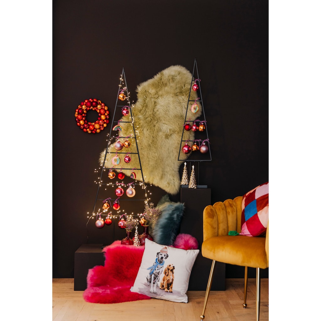 Creativ light Dekobaum »Weihnachtsdeko«, (Set, 2 St.), Tannenbaum aus Keramik, Höhe ca. 19 cm