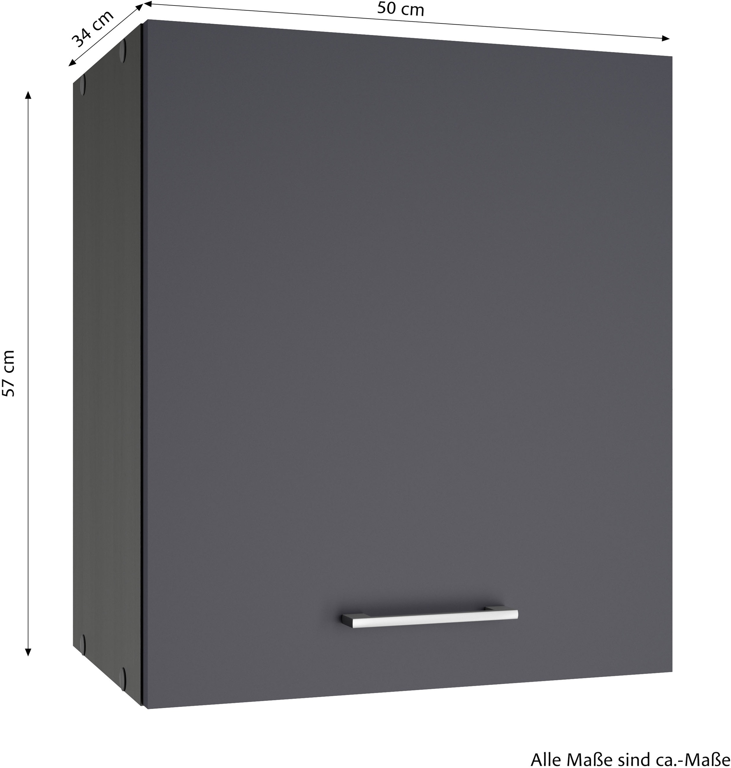KOCHSTATION Hängeschrank »KS-Milan« Hängeschrank 50 cm, matte oder hochglänzende Fronten