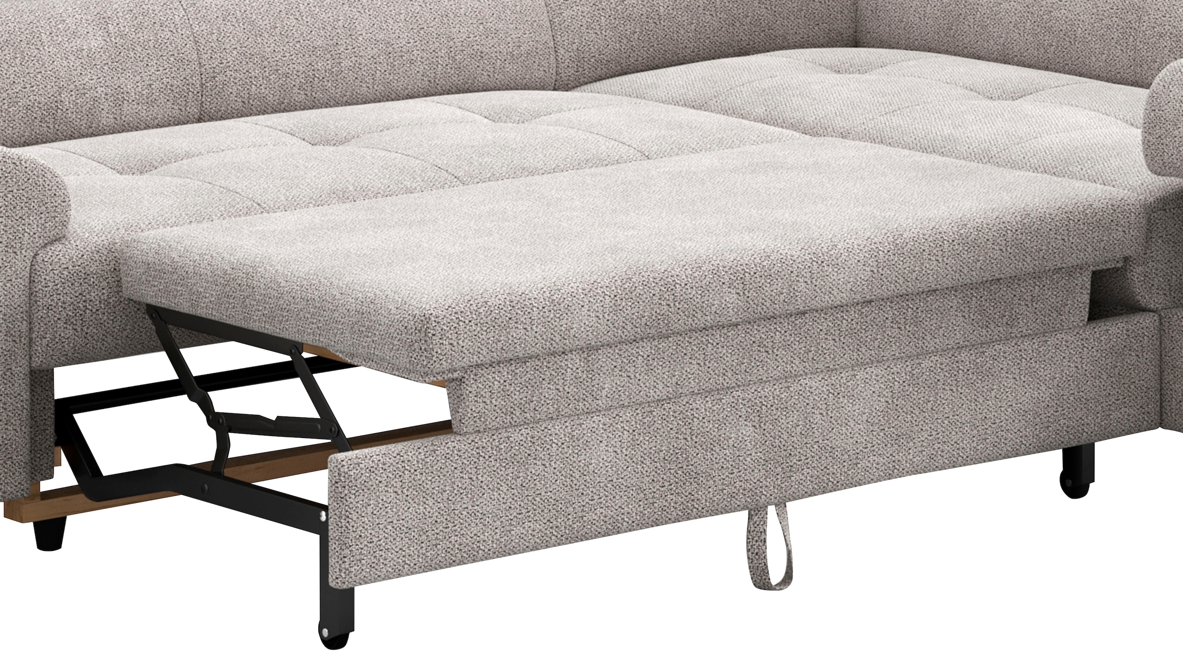 COTTA Ecksofa »Aura L-Form, B: 260 cm«, mit Bettfunktion, Bettkasten & Kopfteilverstellung
