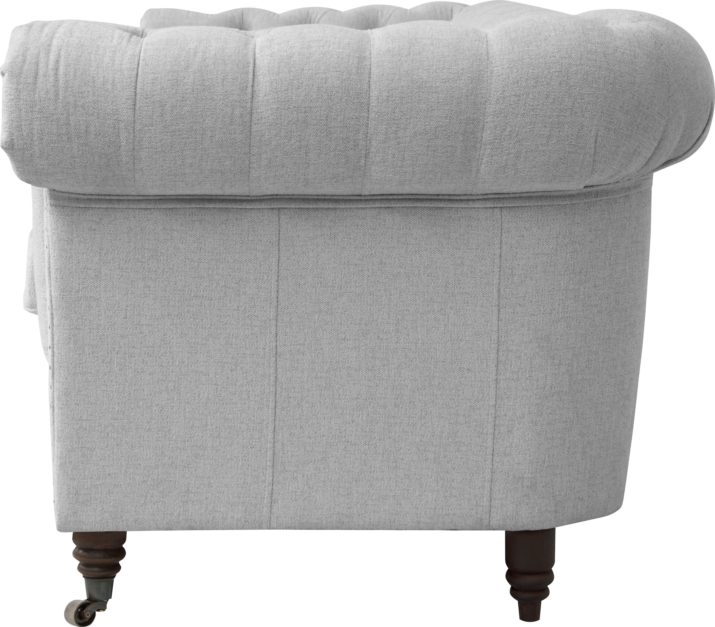 Home affaire Chesterfield-Sofa »Aarburg«, aufwändige Knopfheftung und Ziernägel im Chesterfield-Design