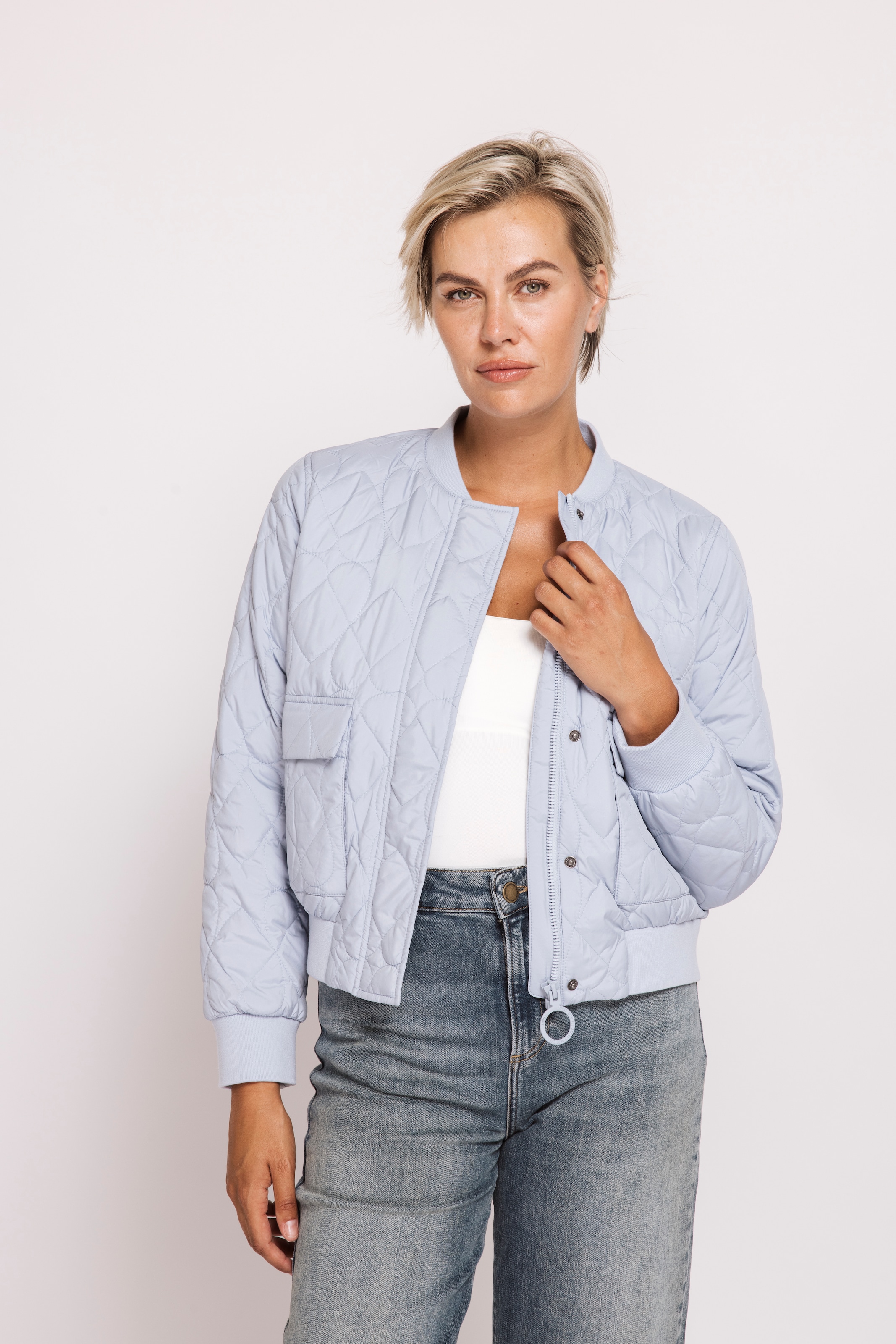 Zhrill Kurzblazer »ZHJULIE PADDED« im Blouson-Look und mit Steppung