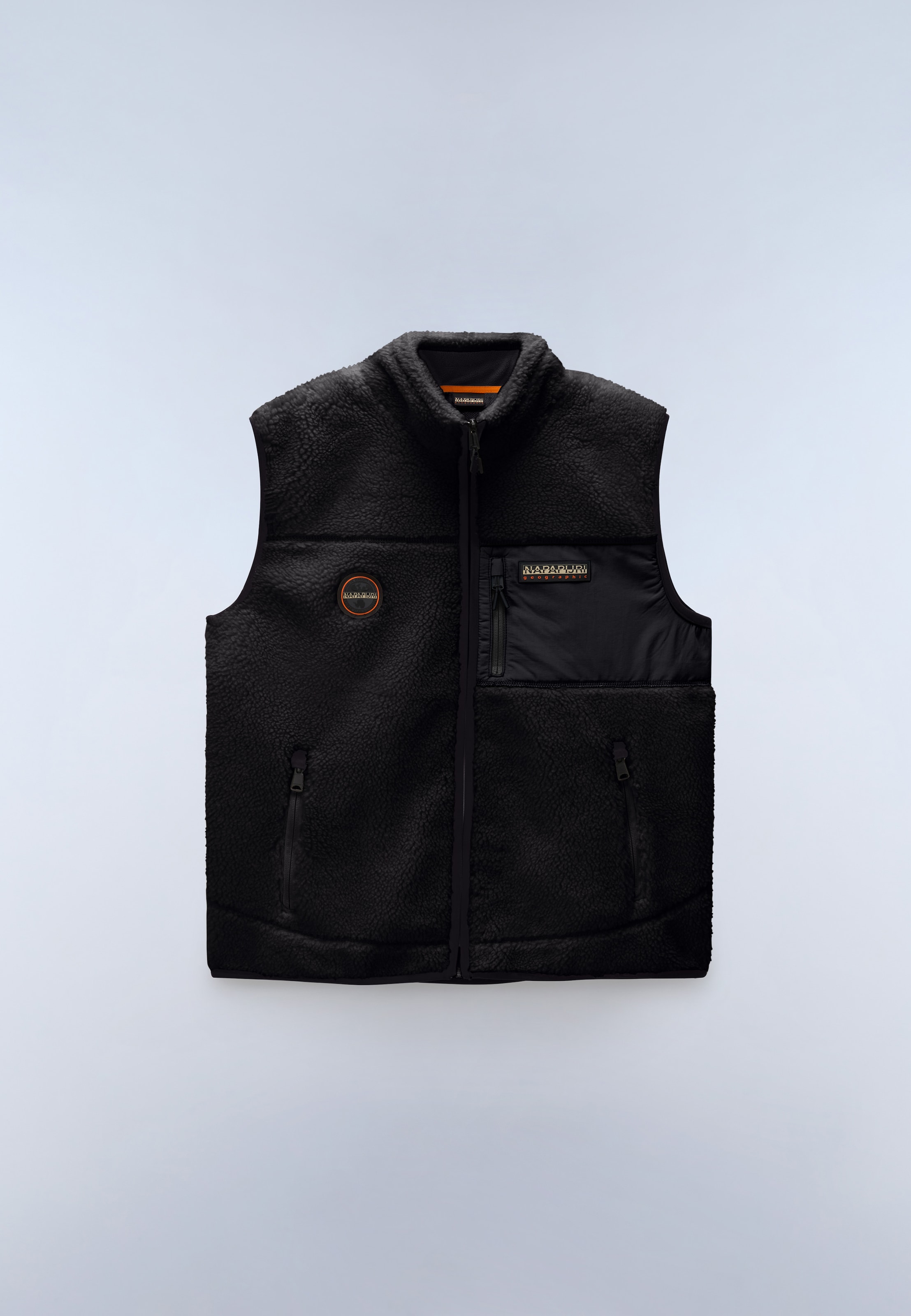 Napapijri Fleeceweste »YUPIK V 2 BLACK BEAUTY« sportlicher Stil, Fleeceweste, aus Polyester, ärmelloses Design